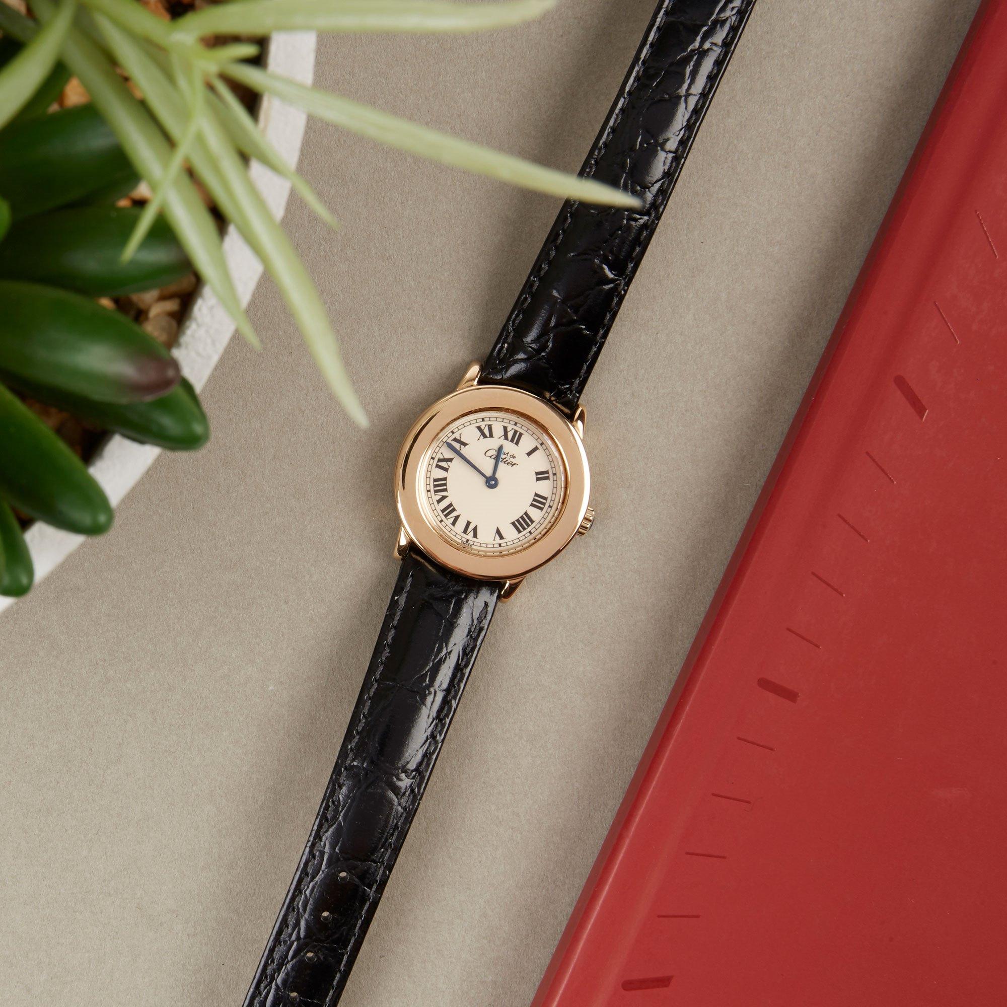 Cartier Must de Cartier Ronde 1801 Ladies Gold-Plated Watch 1