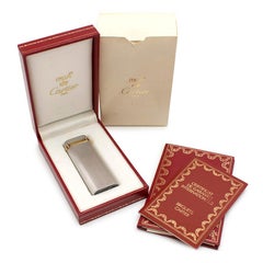 Cartier Must De Cartier Silver Plated Briquet Lighter