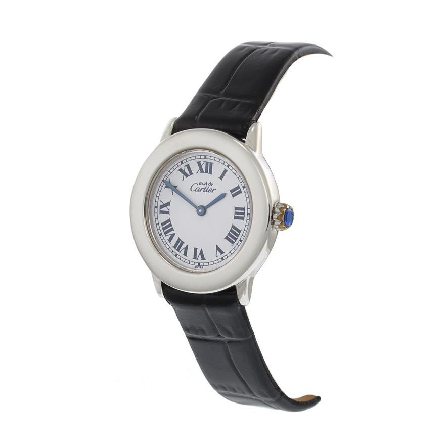 cartier sterling silver watch