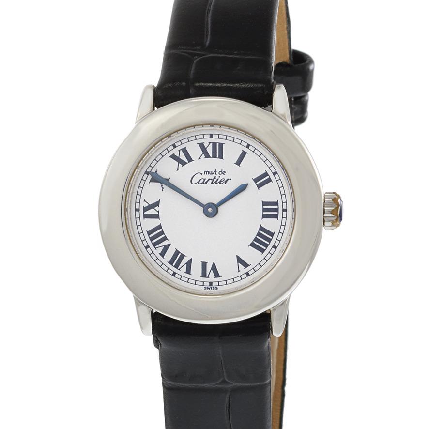 Retro Cartier Must de Cartier Sterling Silver Calatrava Reference 1806 Quartz