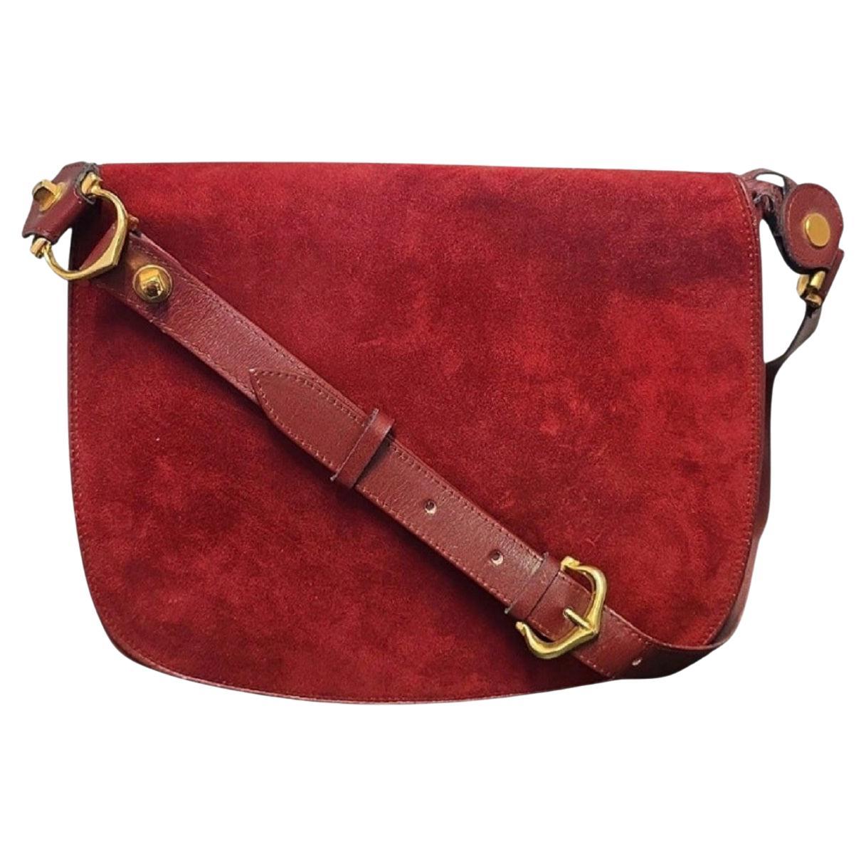 Cartier Must De Cartier Suede Leather Crossbody Bag in vendita
