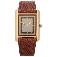 Cartier Must de Cartier Tank 691006 Ladies Gold-Plated Paris Watch