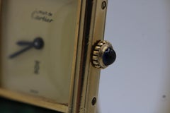 Cartier Must de Cartier Tank C91006  20mm x 28mm  Green Strap  Vintage