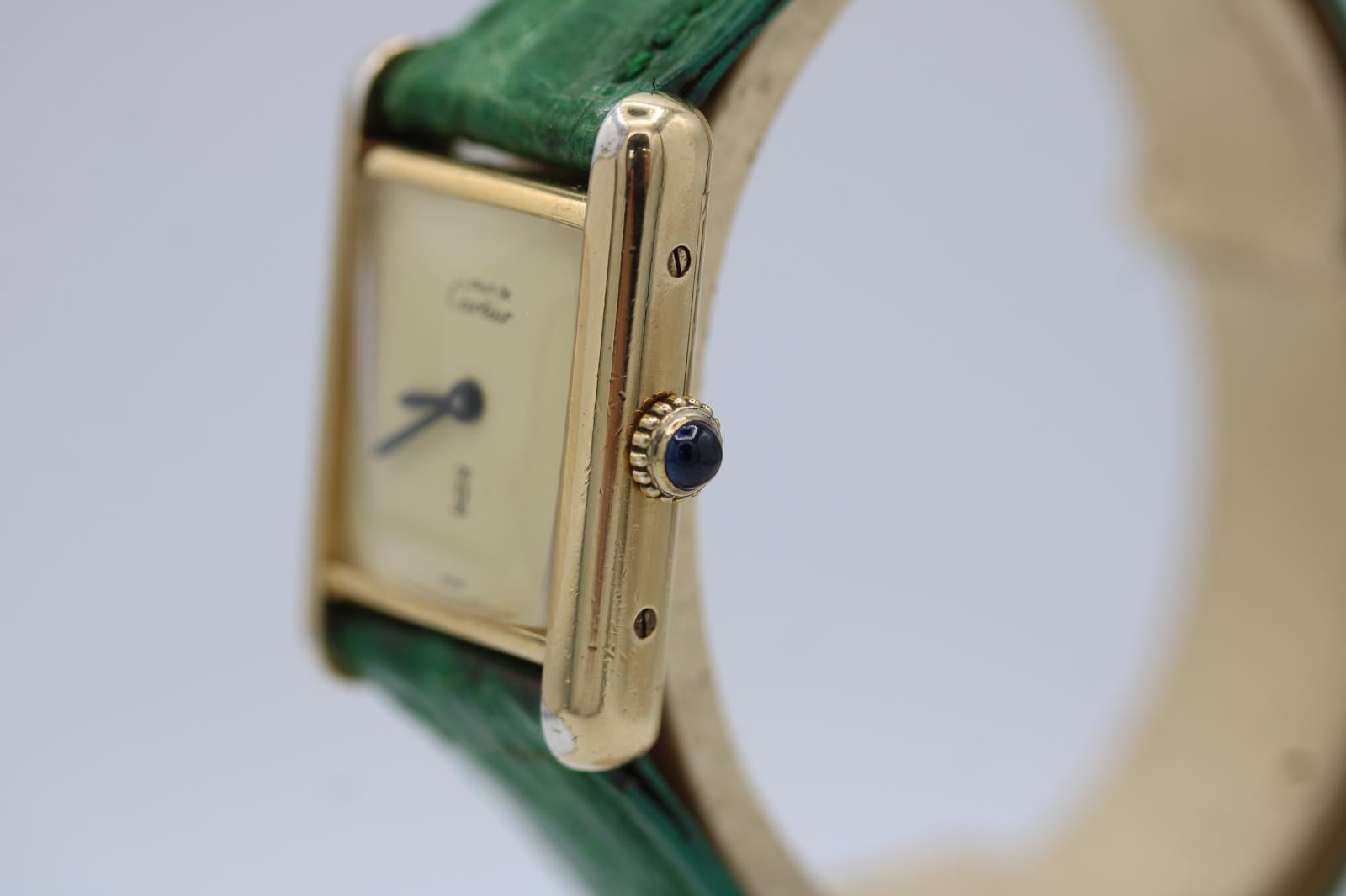 Must de Cartier Tank C91006  20mm x 28mm  Greene & Greene  Vintage en vente 1