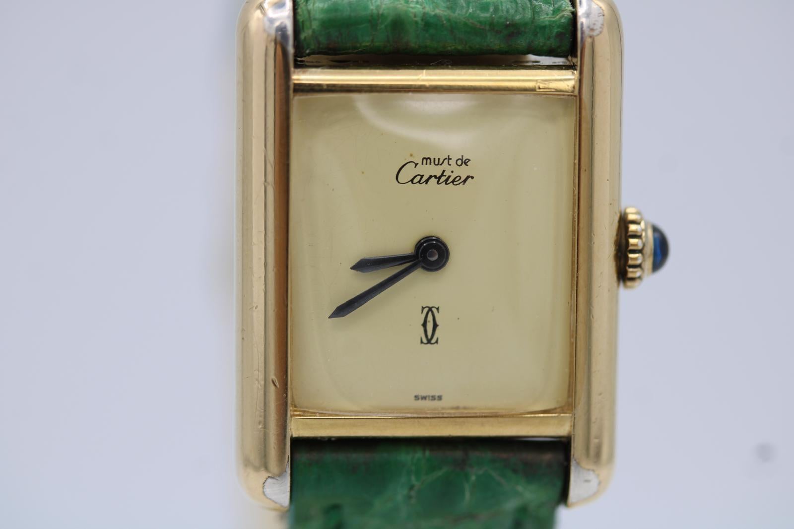 Must de Cartier Tank C91006  20mm x 28mm  Greene & Greene  Vintage en vente 2