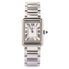 Orologio al quarzo Must de Cartier Tank in acciaio inossidabile 22
