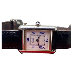 Cartier Must de Cartier Tank Ref 2416, 925 Silver Rectangle Quartz Ladies' Watch