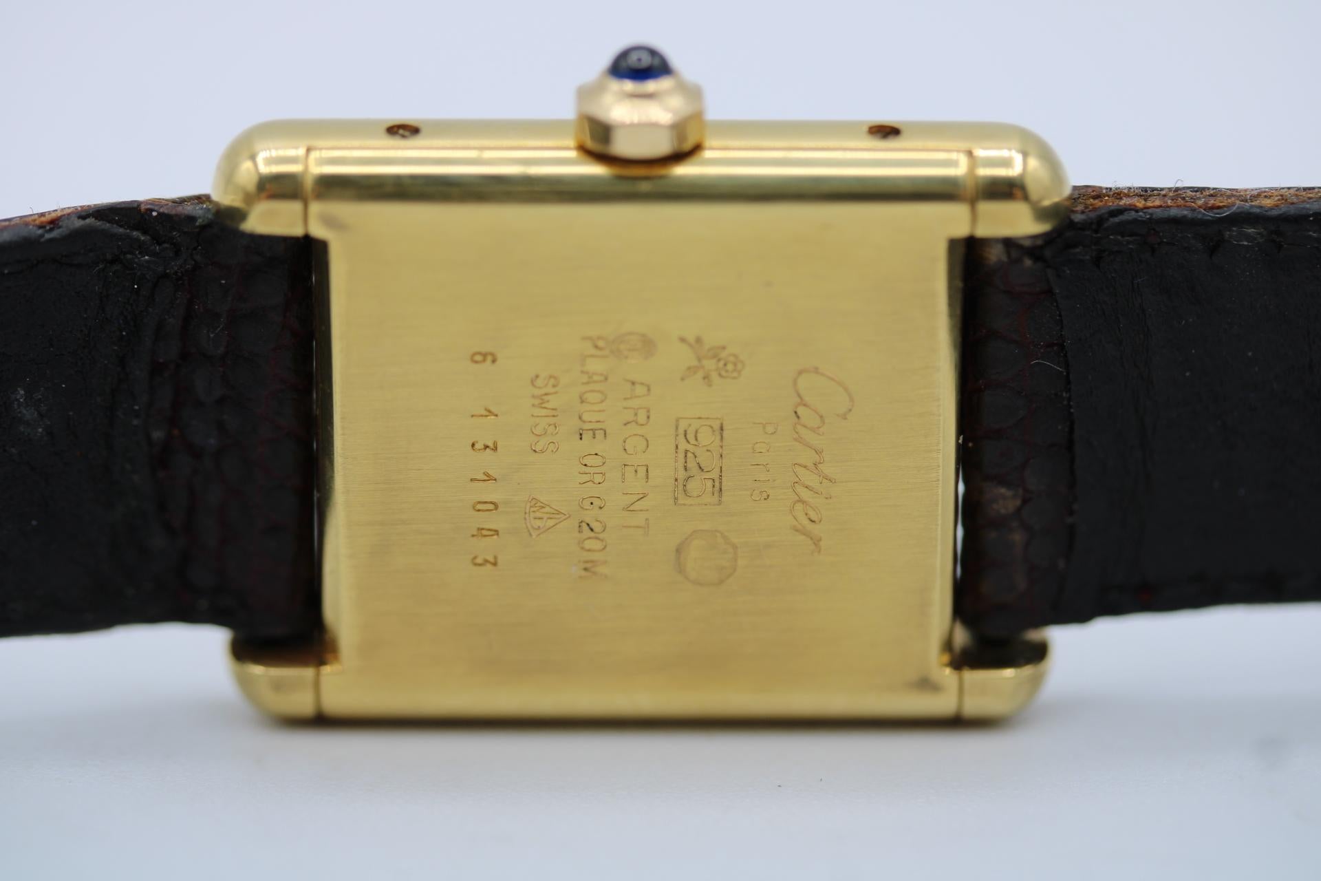 Cartier Must De Cartier Tank Vermeil 6