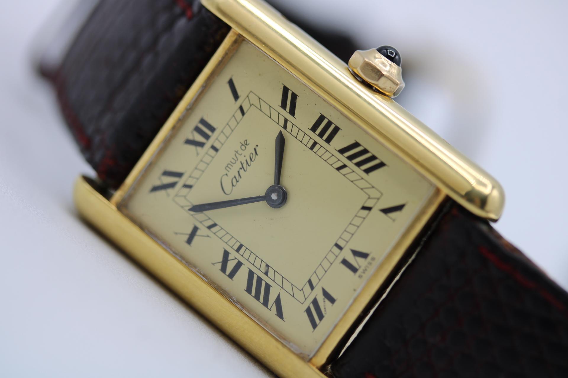 Cartier Must De Cartier Tank Vermeil 9