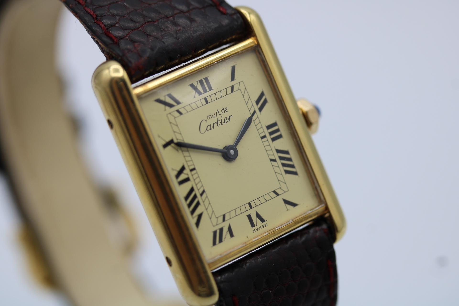 Cartier Must De Cartier Tank Vermeil 1
