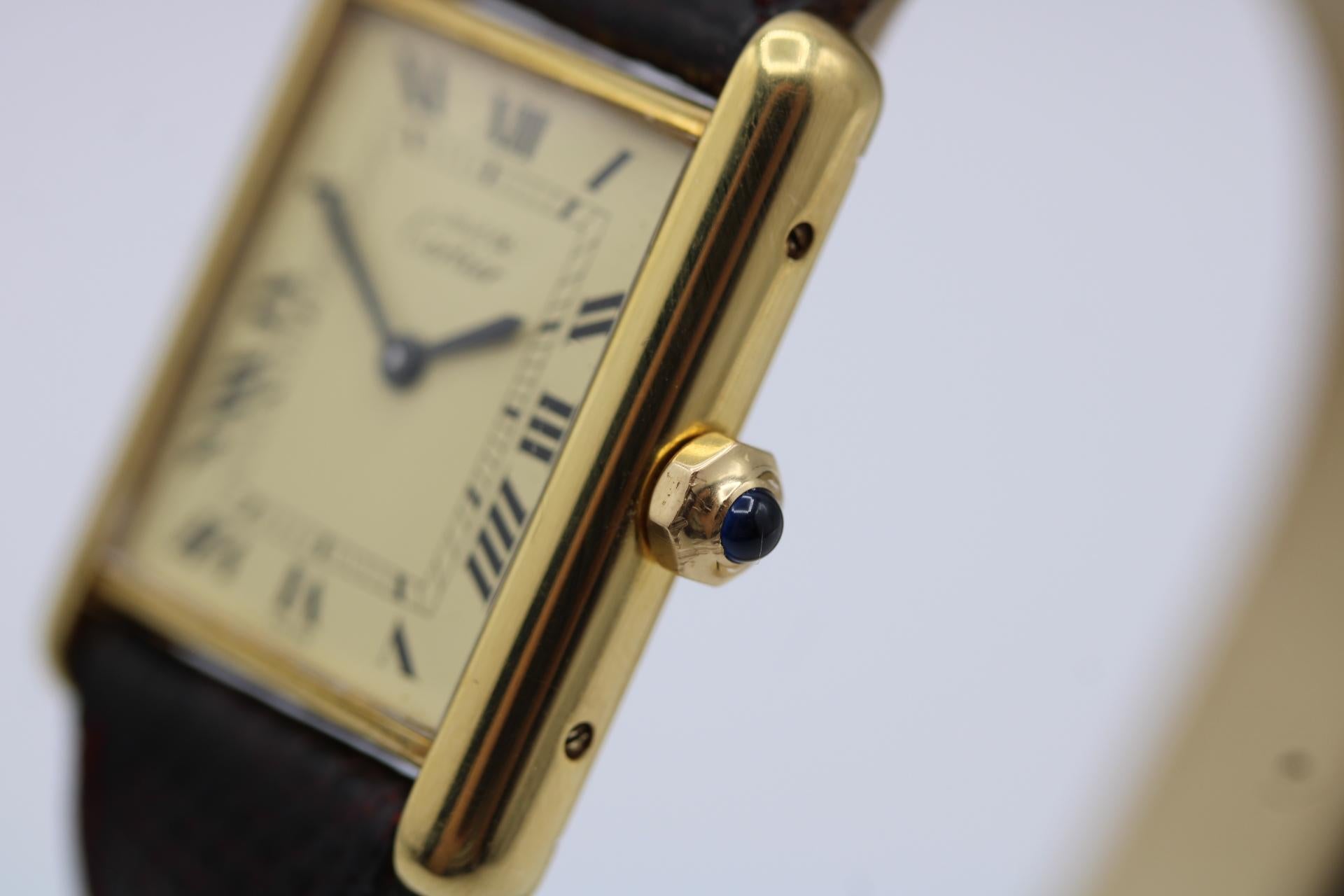 Cartier Must De Cartier Tank Vermeil 2