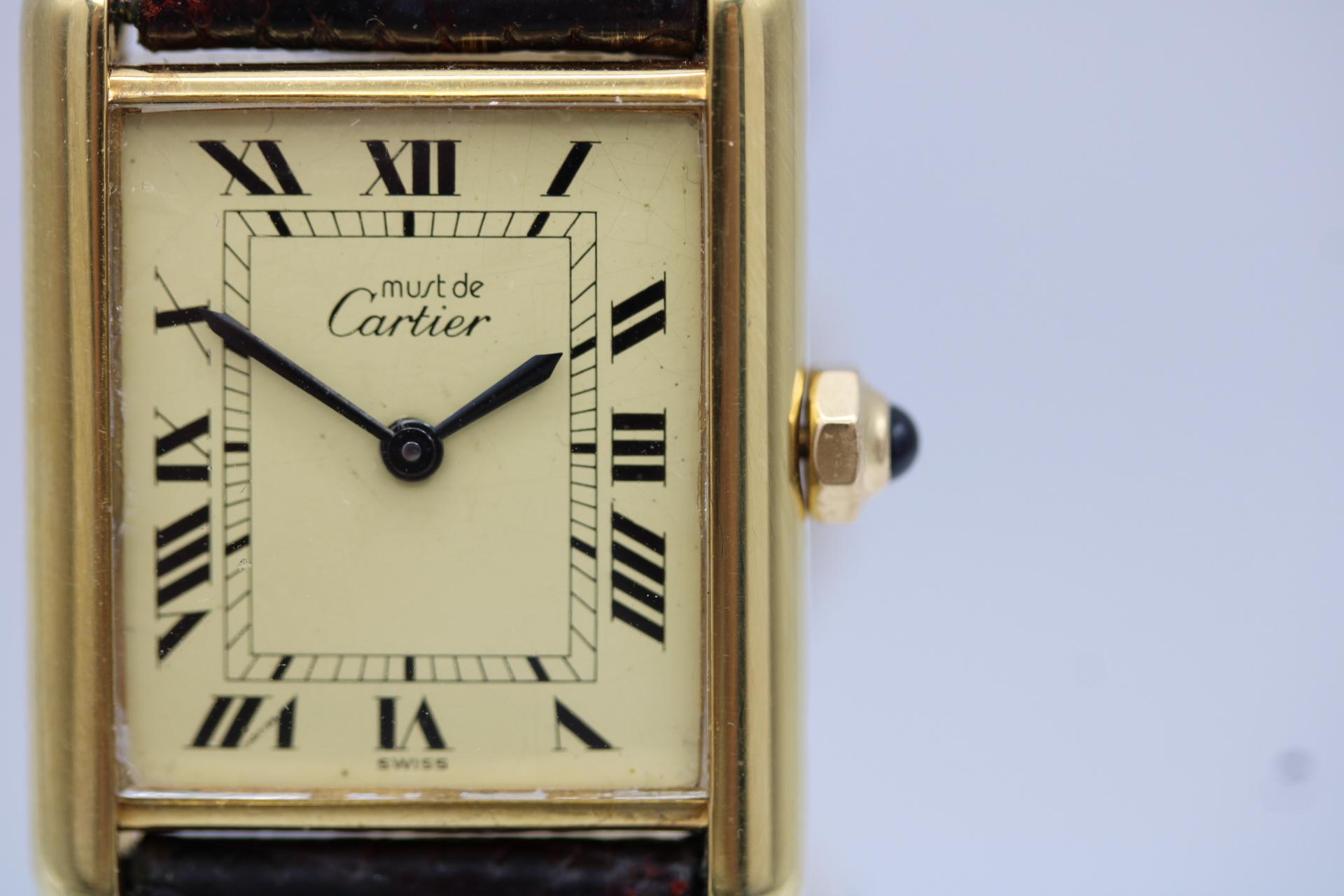 Cartier Must De Cartier Tank Vermeil 3