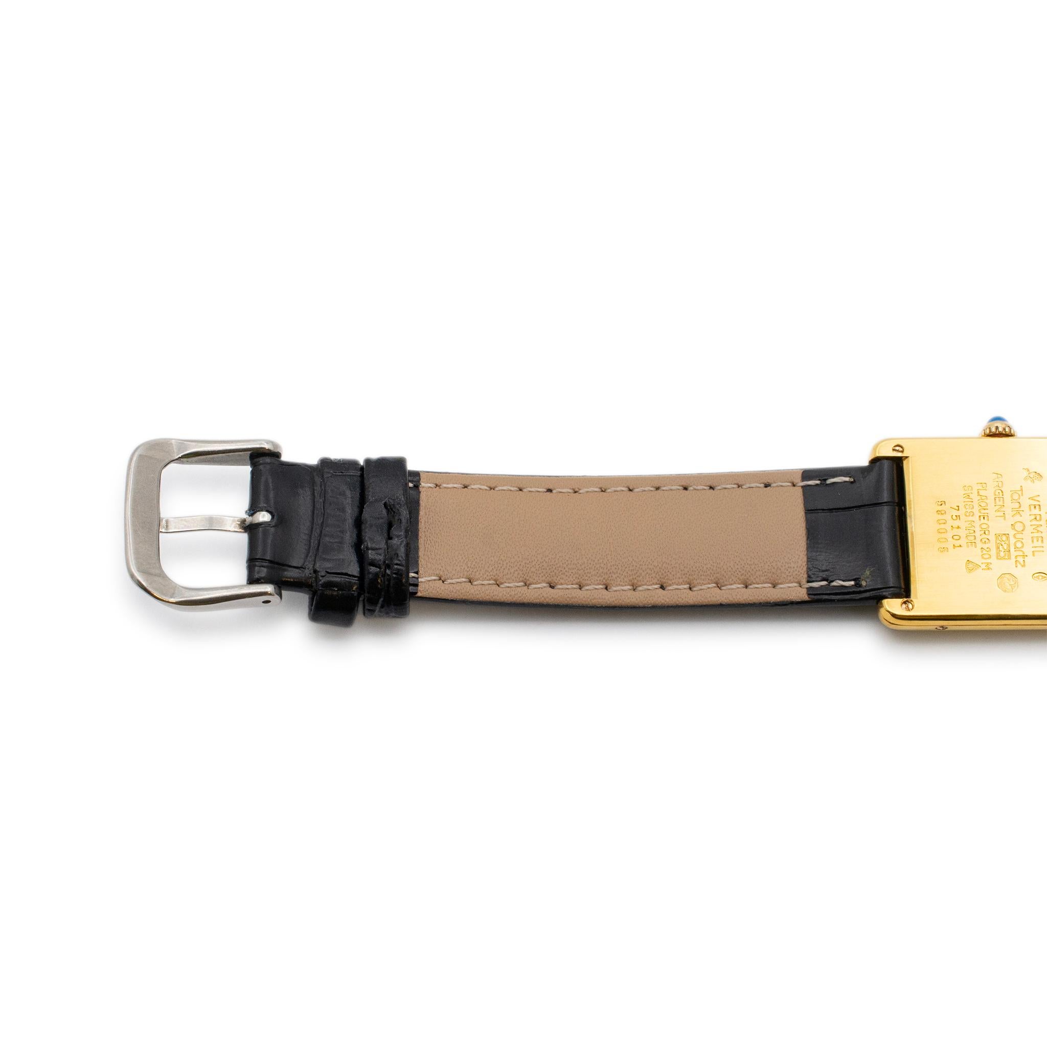 must de cartier tank trinity dial