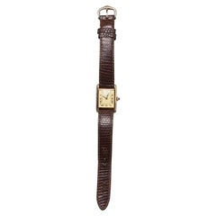 Cartier Must de Cartier Tank-Uhr, Gold Vermeil, Mechanisch