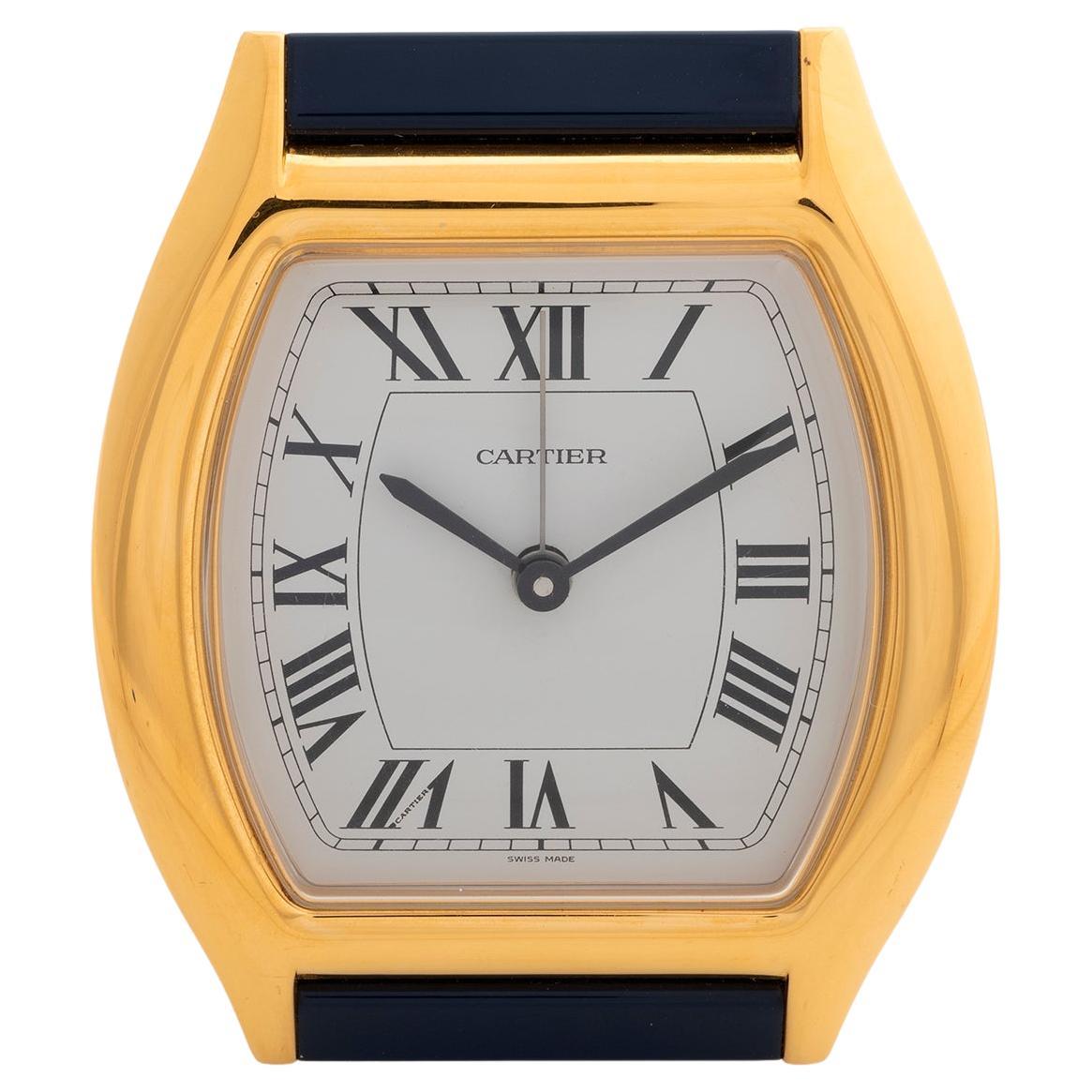 Cartier Must De Cartier Tortue Alarm Clock ( Pendulette), Quartz, Full Set, 1996 en vente