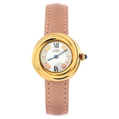Cartier Must de Cartier Trinity Quartz Watch Vermeil Plated Sterling Silver