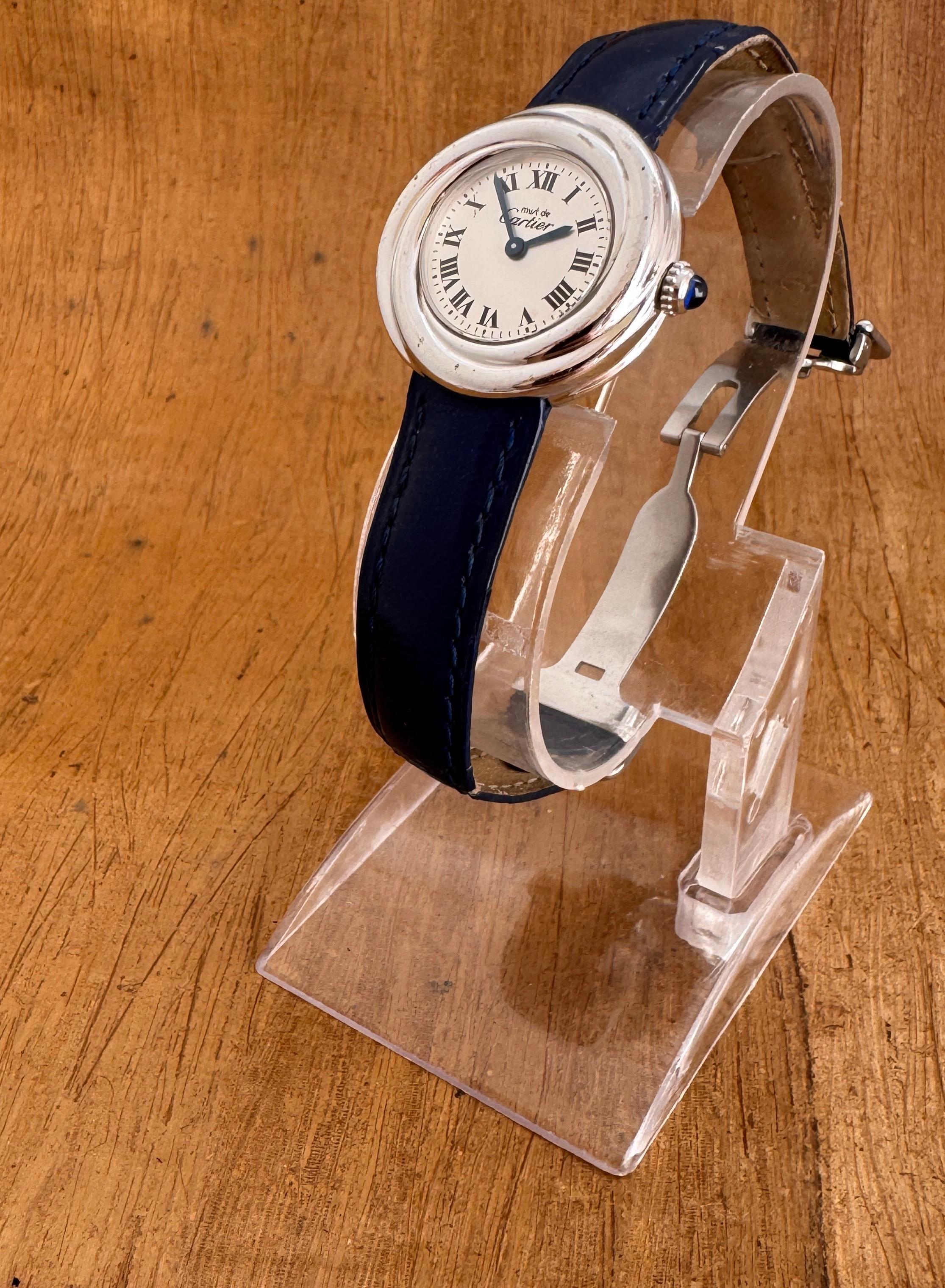 Reloj Cartier Must de Cartier Trinity Silver 2439 en Bueno estado para la venta en Toronto, CA