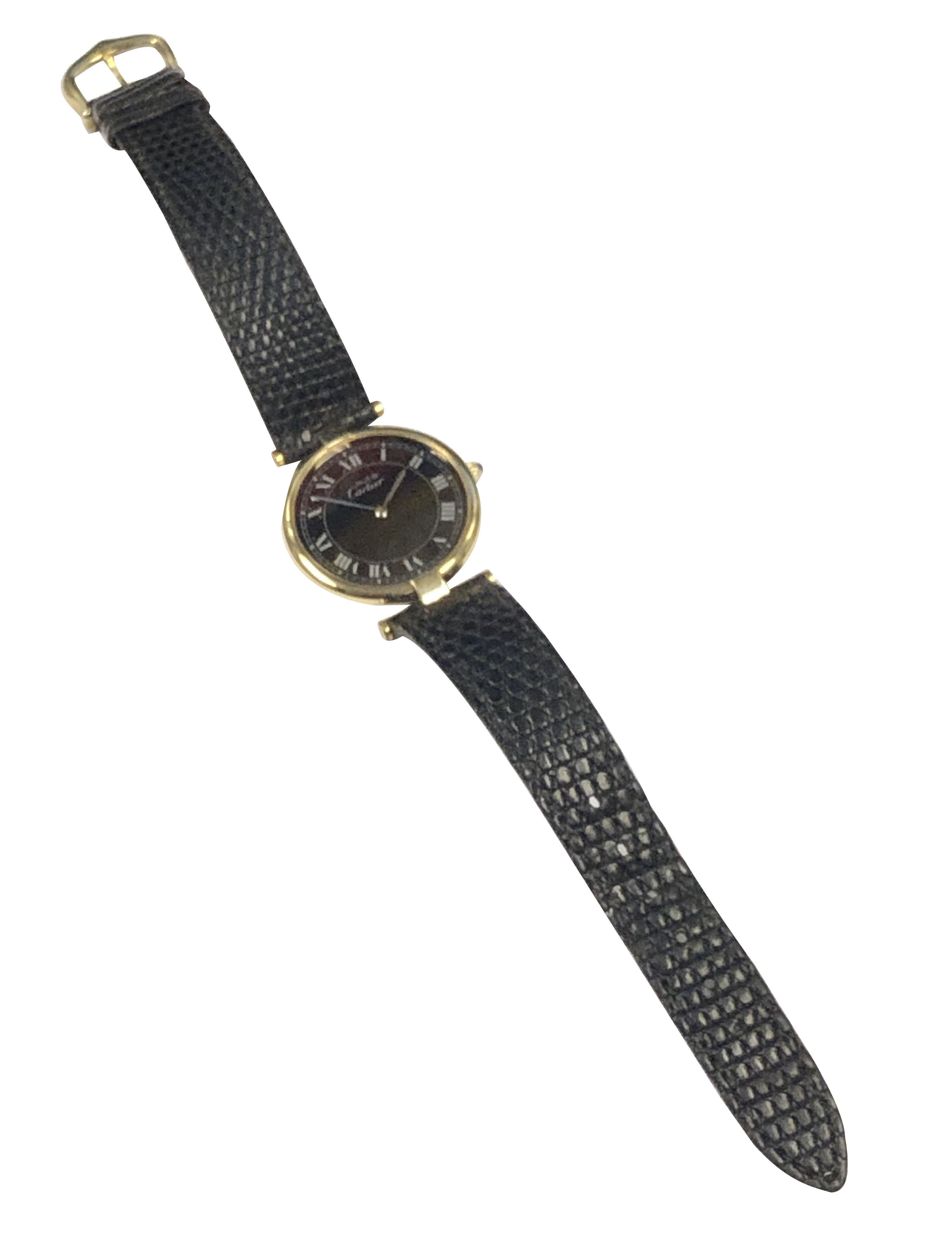 Cartier Must de Cartier Vendome Vermeil Large Quartz Wrist Watch 3
