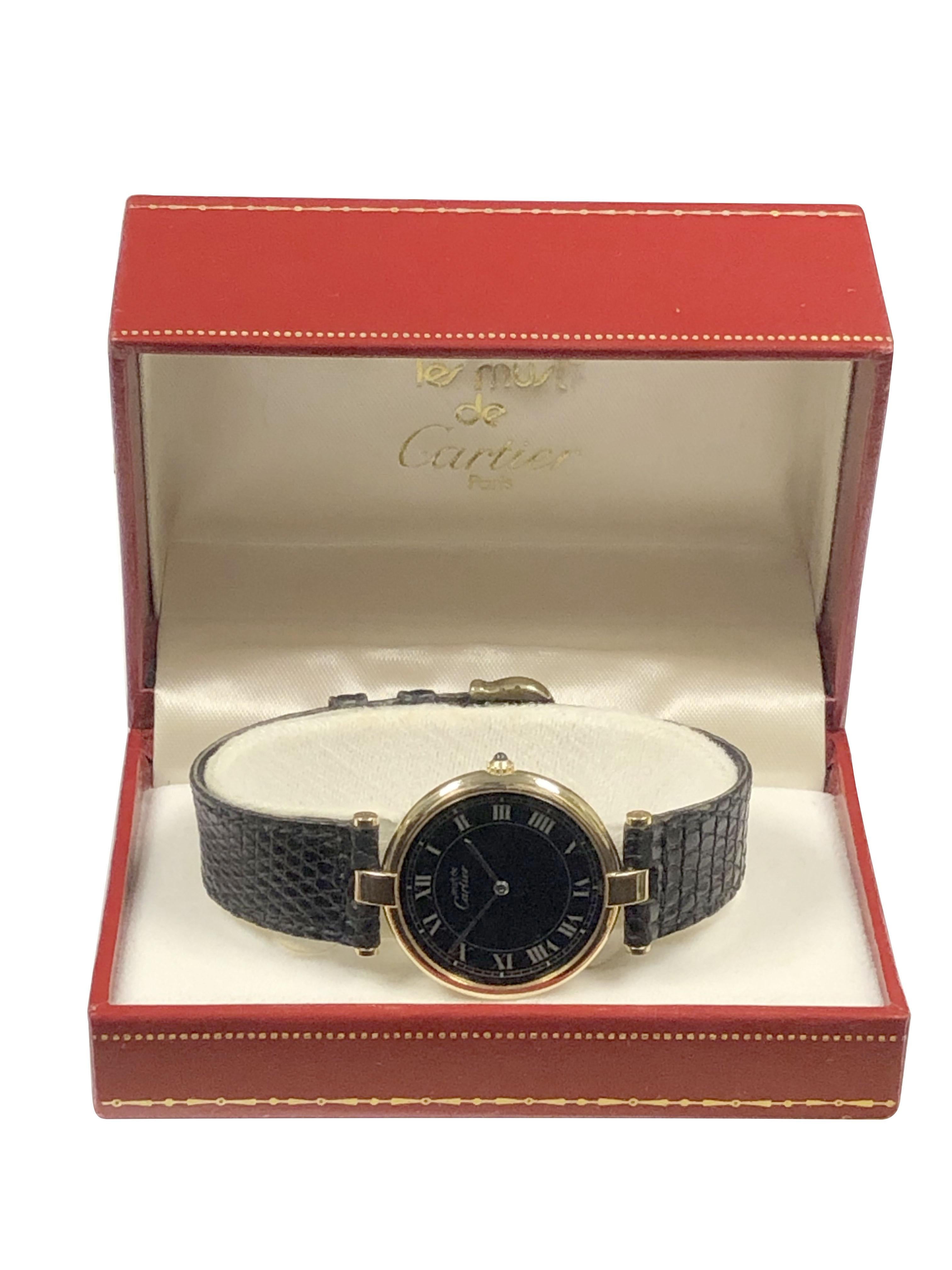Cartier Must de Cartier Vendome Vermeil Large Quartz Wrist Watch 4