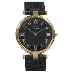 Cartier Must de Cartier Vendome Vermeil Große Quarz-Armbanduhr
