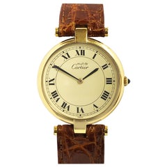 Retro Cartier Must de Cartier Vendome Vermeil Quartz Wristwatch