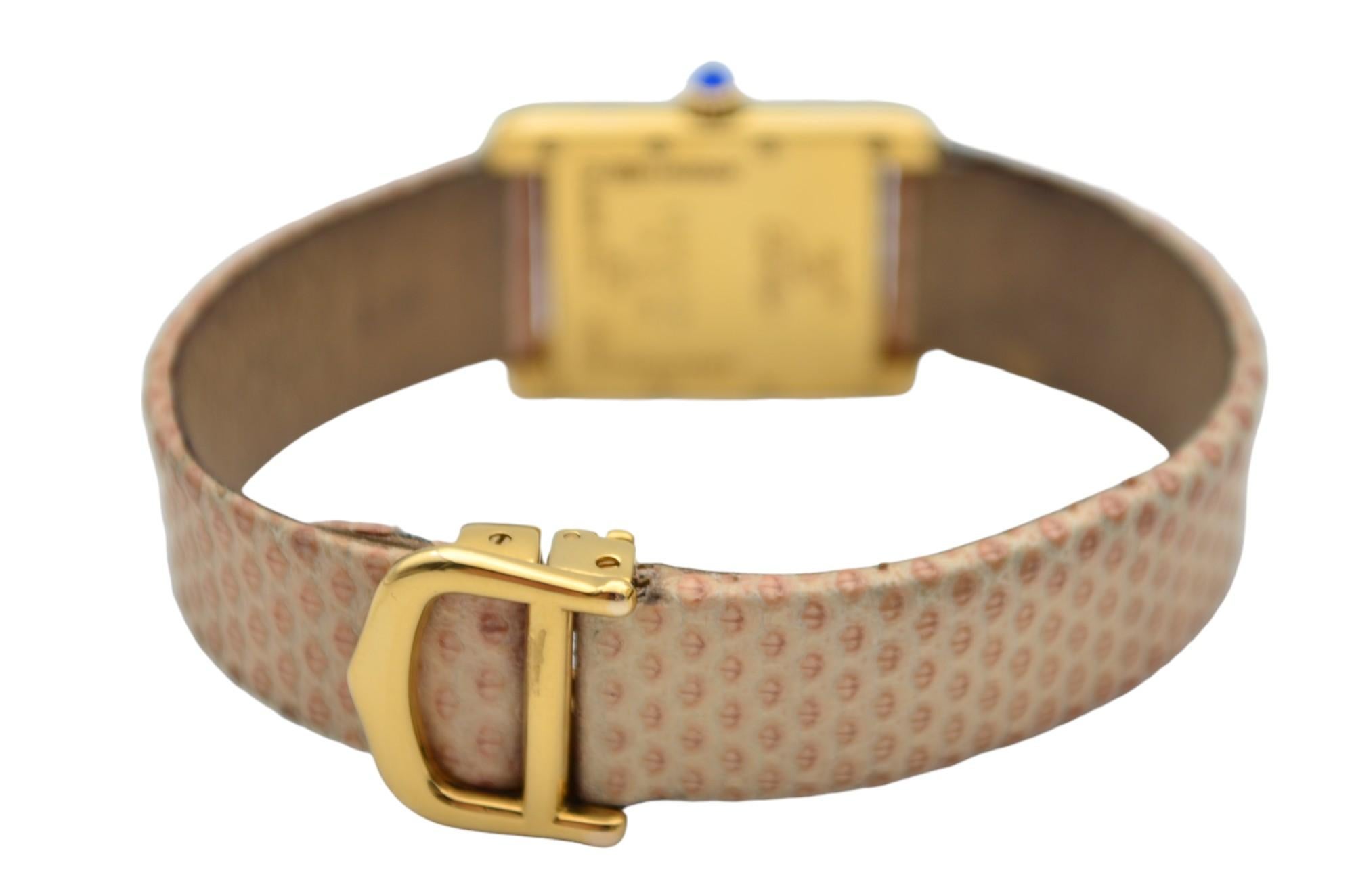 Cartier Must De Cartier Vermeil Ladies Quartz 30x22mm Ref: 2415 7