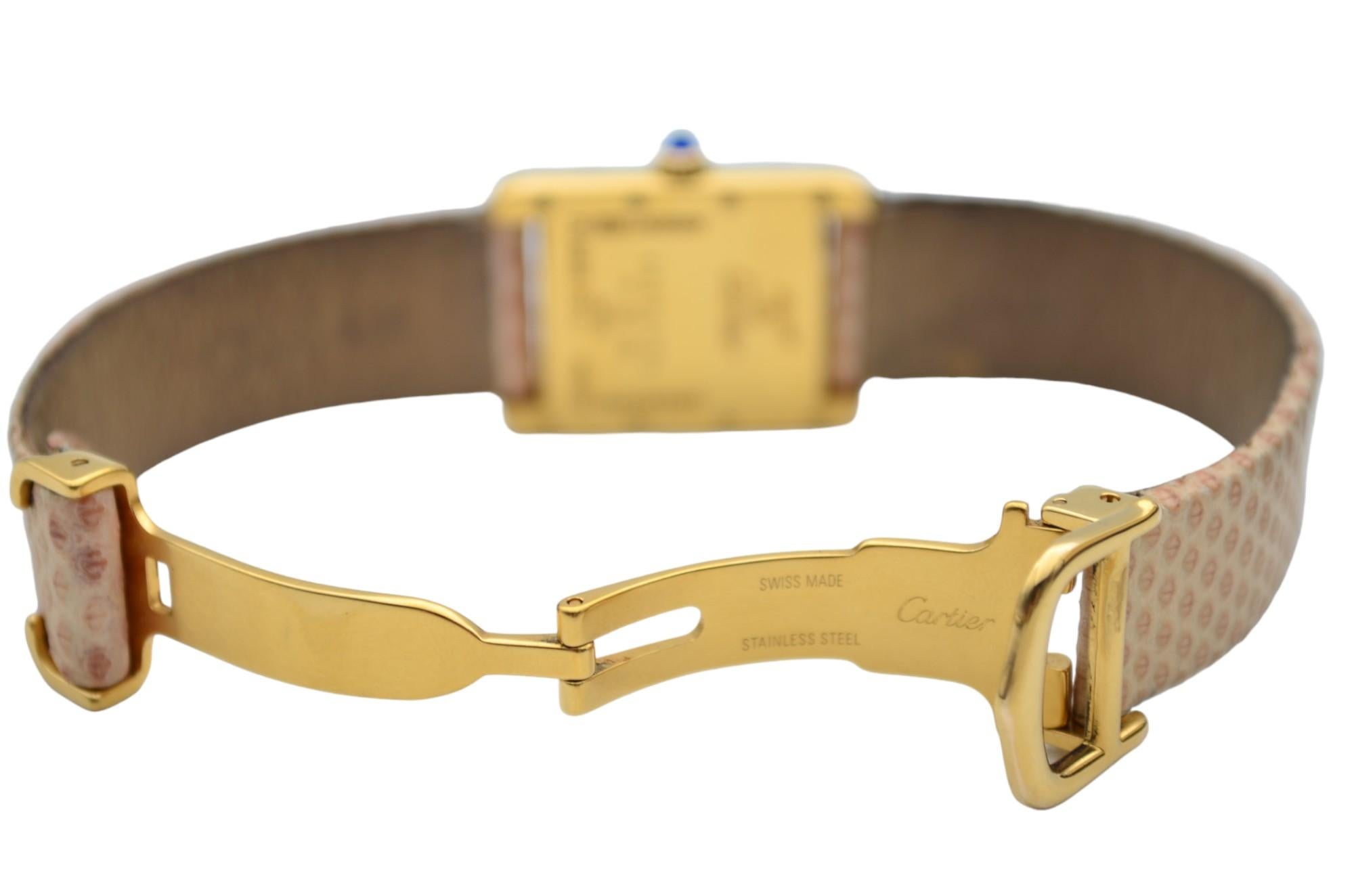 Cartier Must De Cartier Vermeil Ladies Quartz 30x22mm Ref: 2415 8