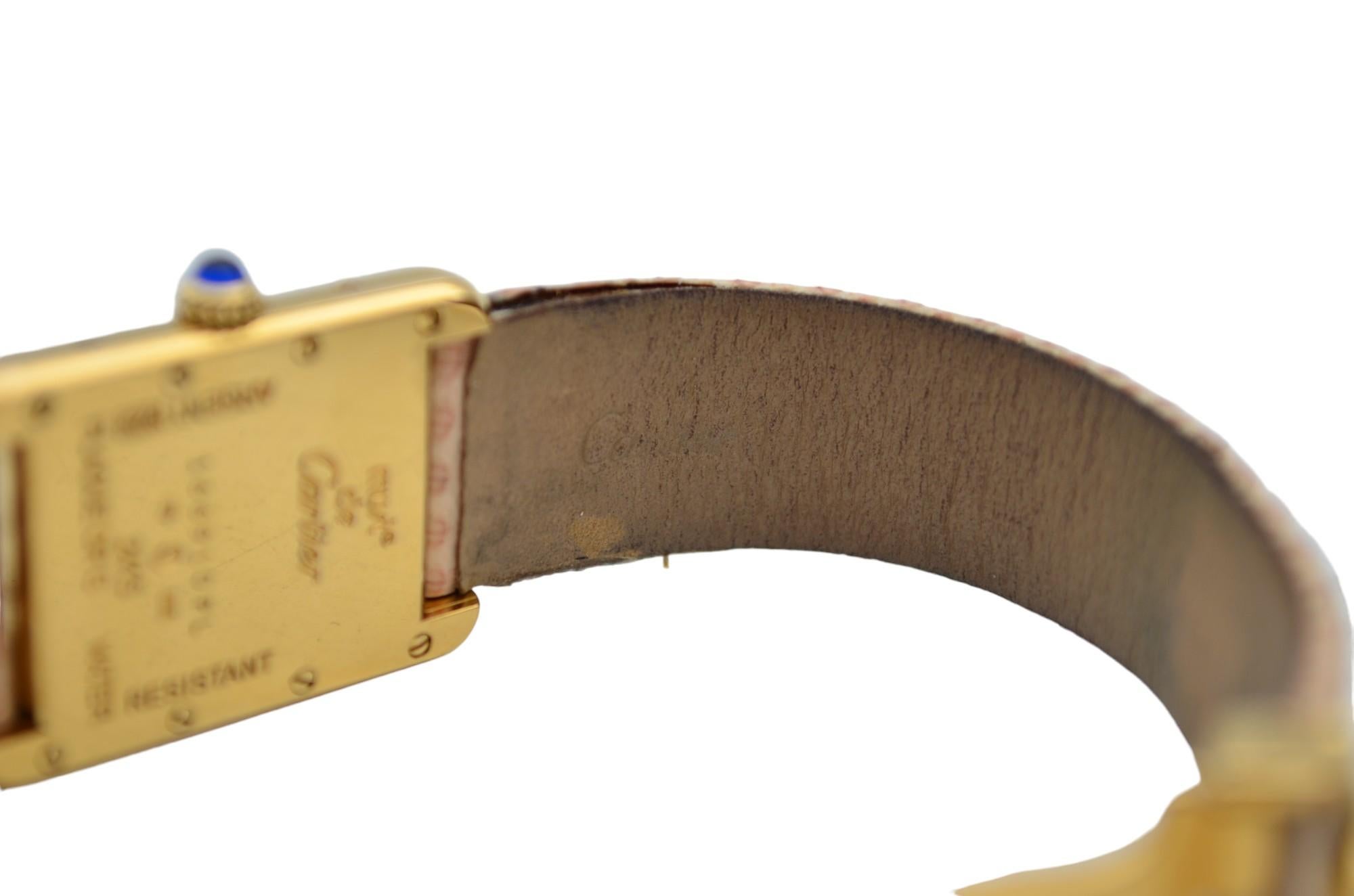 Cartier Must De Cartier Vermeil Ladies Quartz 30x22mm Ref: 2415 9