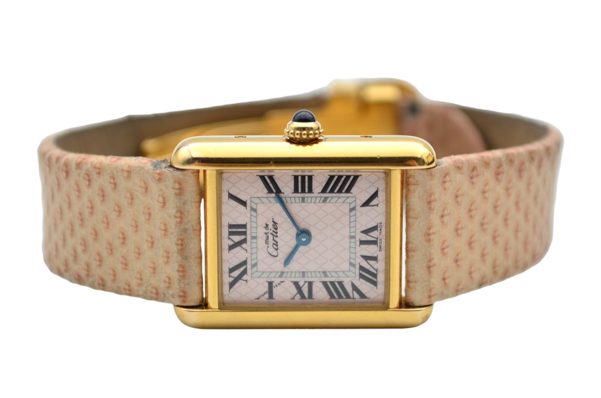 Cartier Must De Cartier Vermeil Ladies Quartz 30x22mm Ref: 2415 2