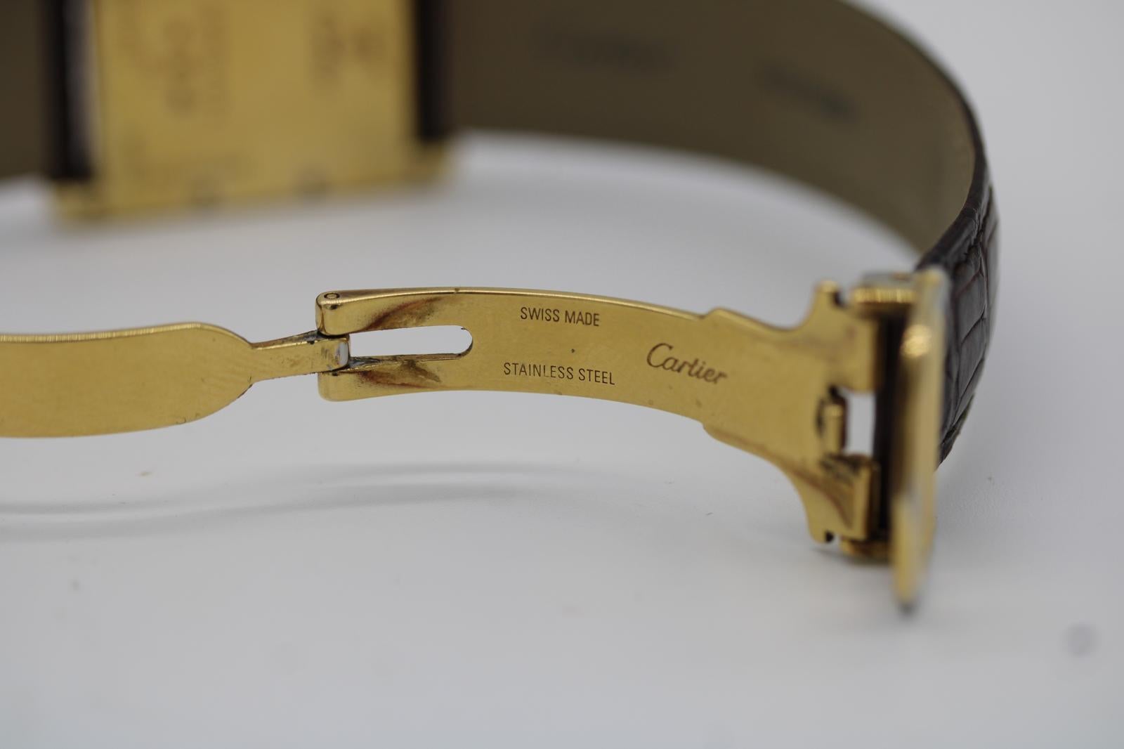 Women's or Men's Cartier Must de Cartier Vermeil Ref. 2413 Lemon Dial