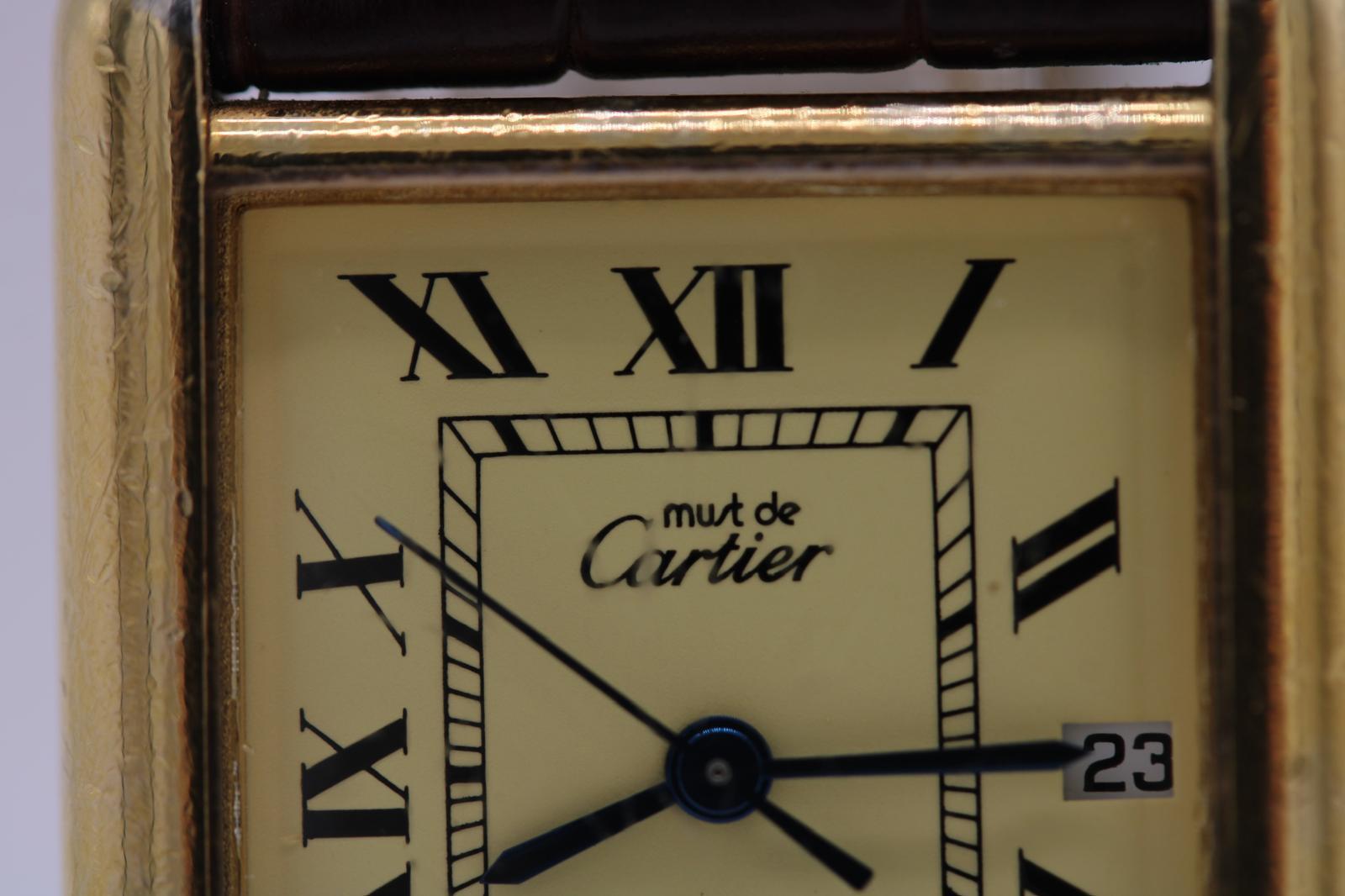 Cartier Must de Cartier Vermeil Ref. 2413 Lemon Dial 1