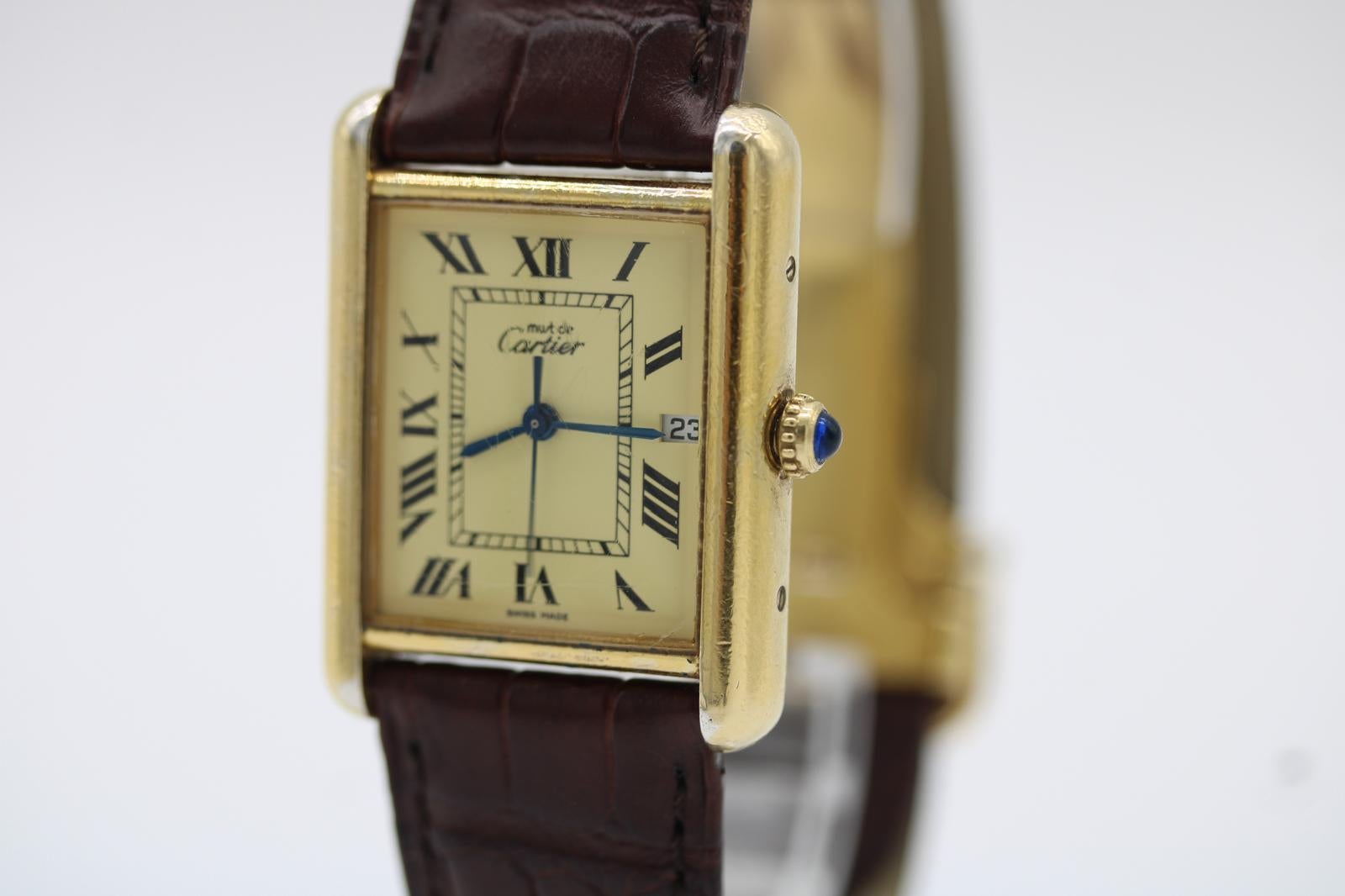 Cartier Must de Cartier Vermeil Ref. 2413 Lemon Dial 5