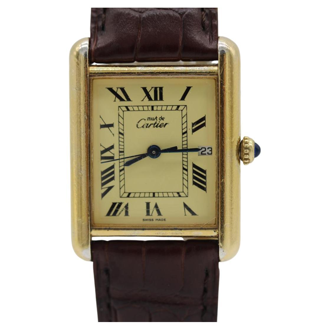 Cartier Must de Cartier Vermeil Ref. 2413 Lemon Dial