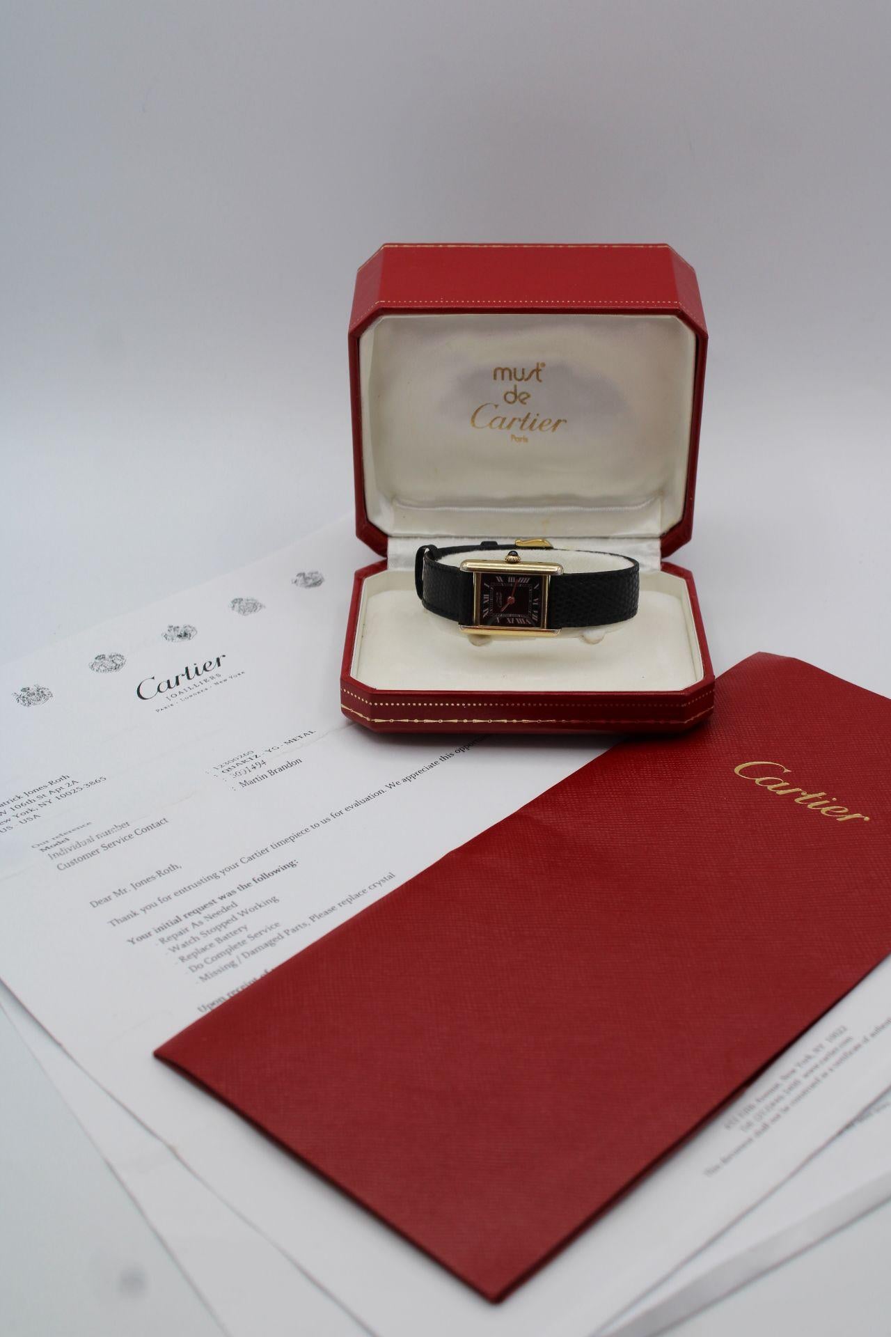 Cartier Must de Cartier Vermeil – Serviced by Cartier in 2022 im Angebot 12