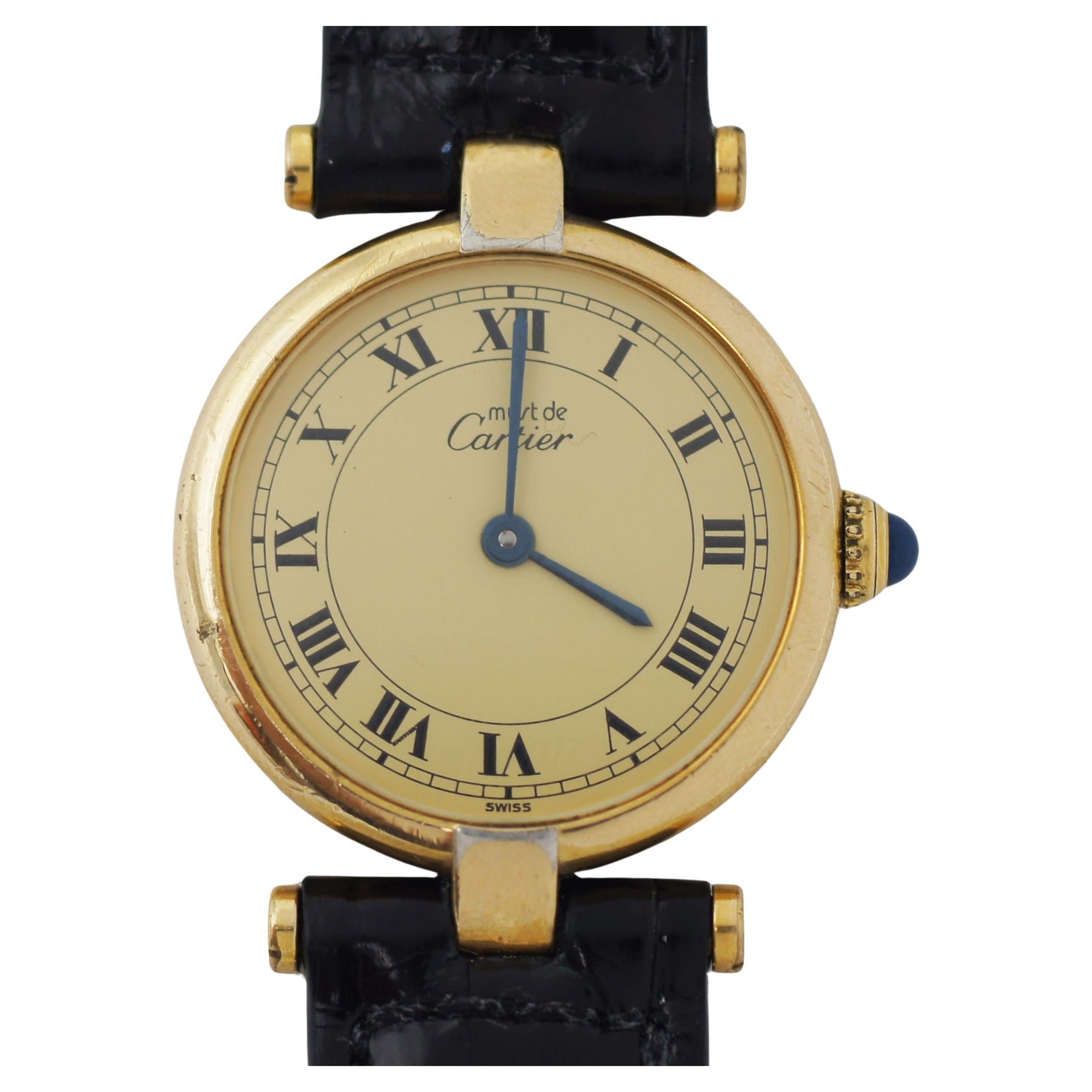 Cartier Must De Cartier Vermeil Vendrome Watch