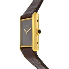 Cartier Must de Cartier Vermeil Yellow Gold Silver Mechanical Watch