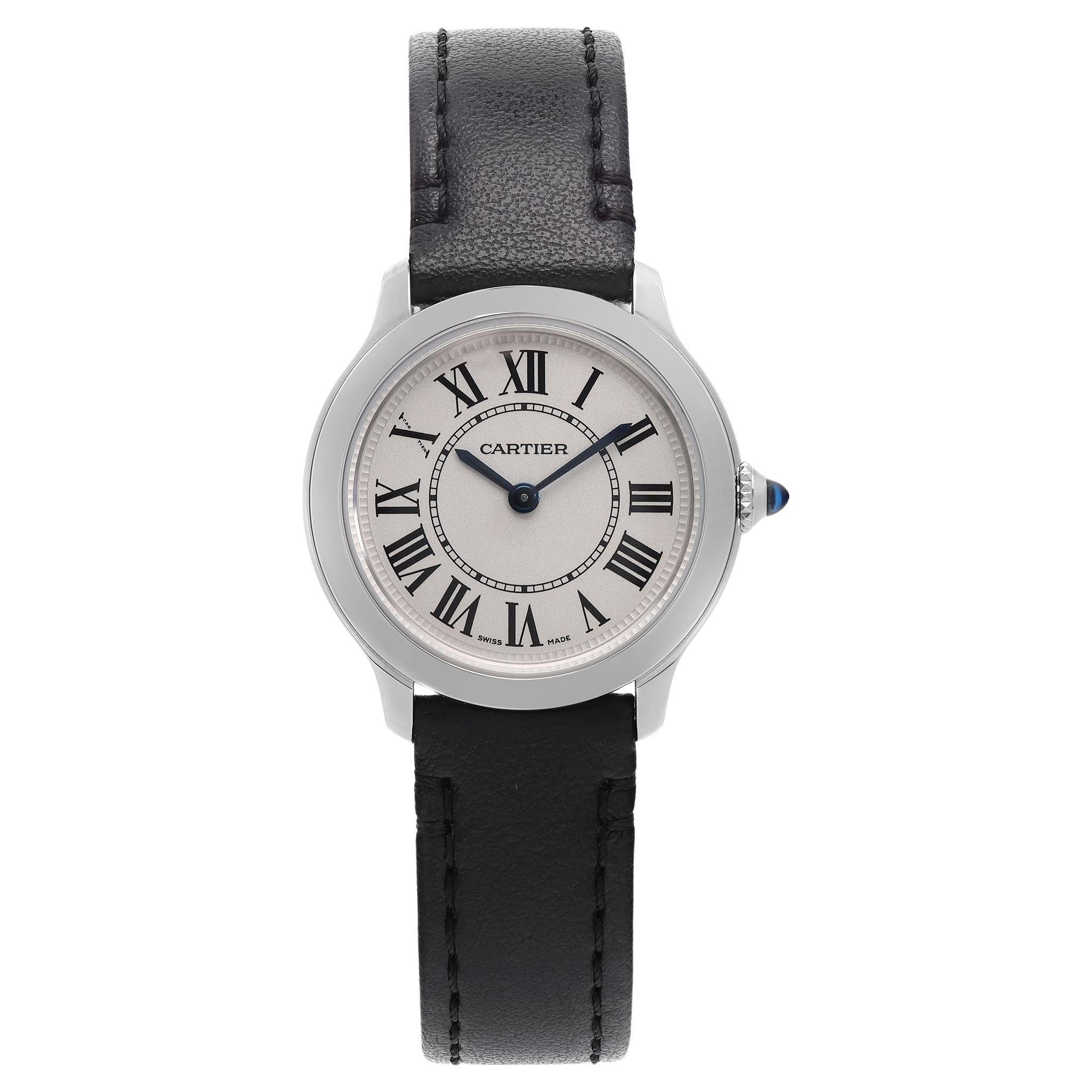 Cartier Must De Ronde Steel Silver Dial Quartz Ladies Watch WSRN0030