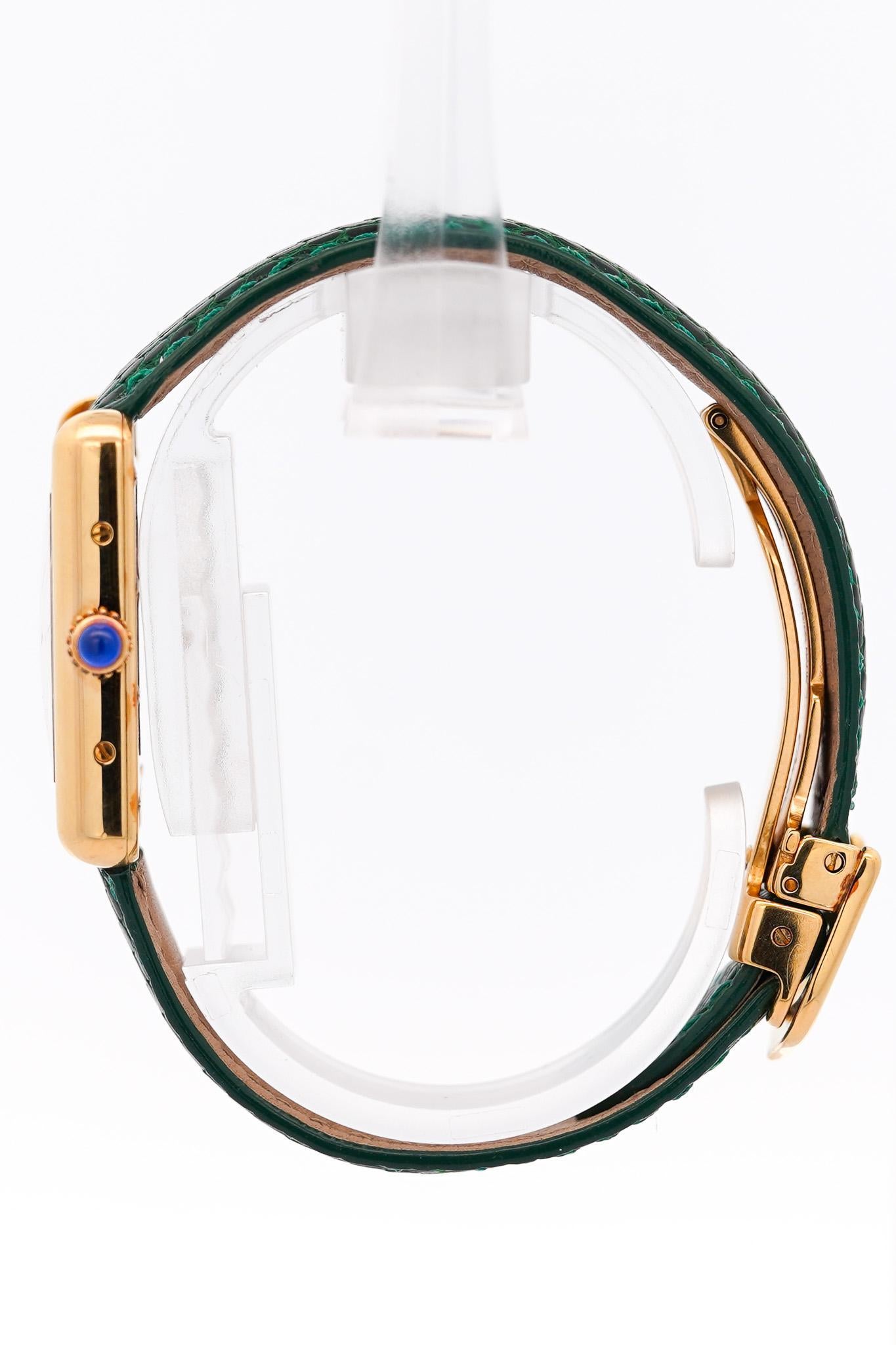 cartier green watch