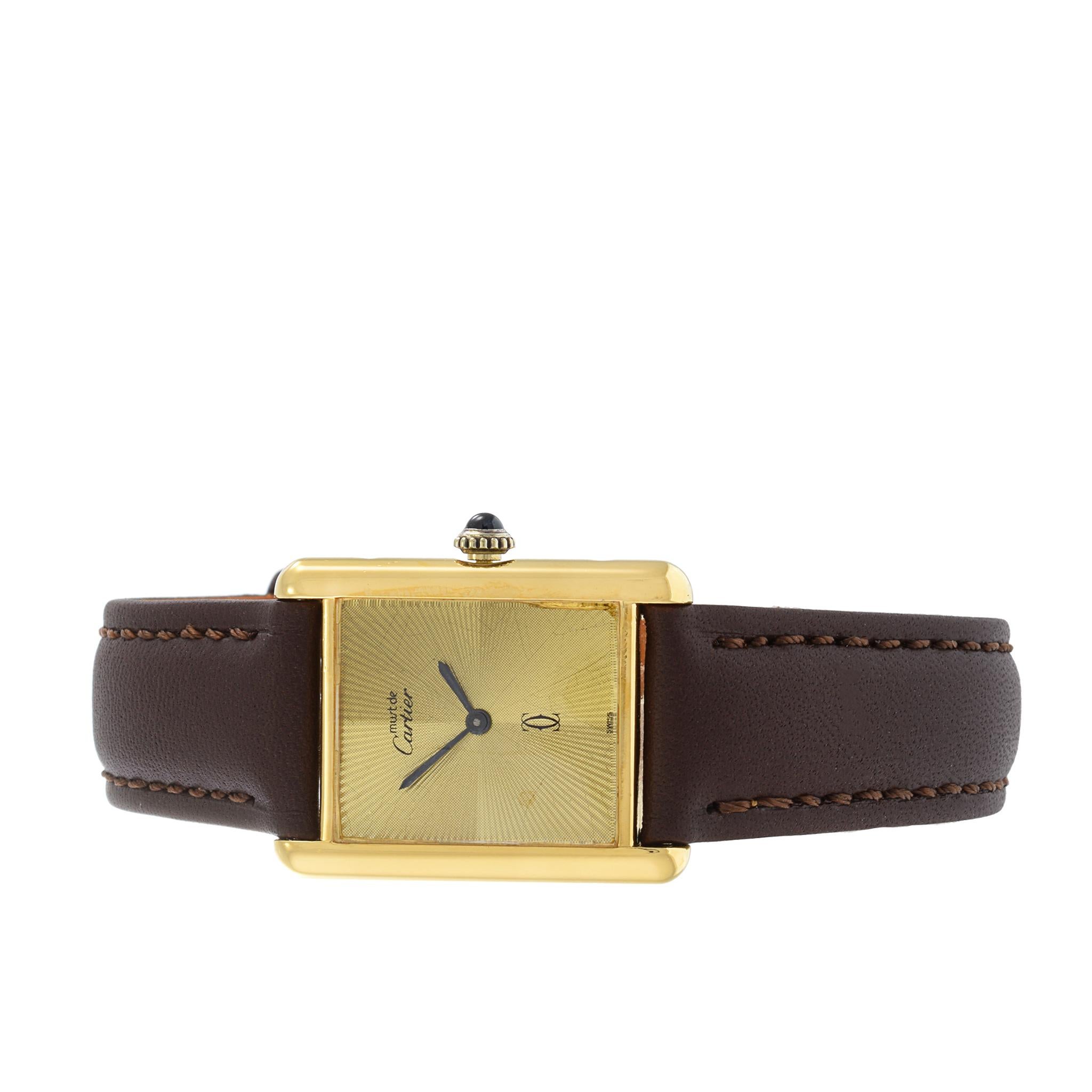 must de cartier tank trinity dial