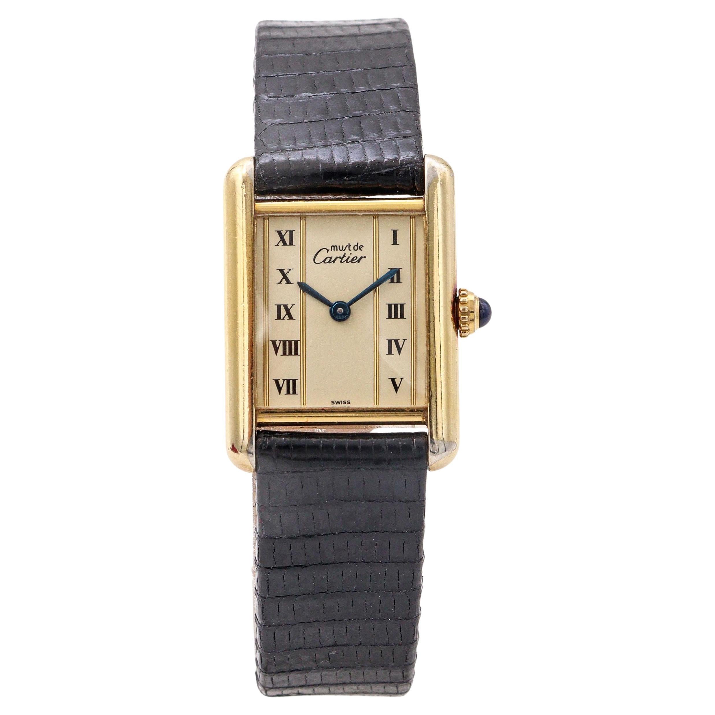 Reloj de mujer Cartier Must de Tank Vermeil Cuarzo Ref. 5057001