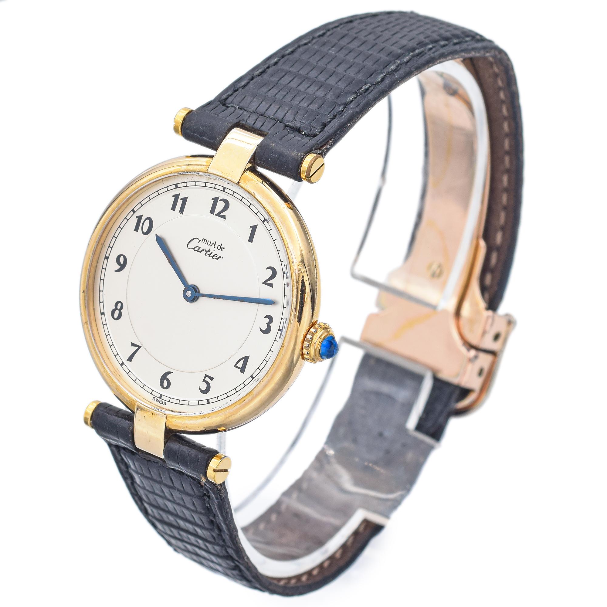 Good condition, fresh battery

Weight: 28.3 grams
Case Size: 30 mm
Reference #: 590003
Band Length: 7 Inches
Hallmark: Cartier

Item #: BR-1068-101023-11
