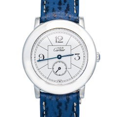 Cartier Must DE W1009475 925 Silver White dial Quartz Women Watch 32mm