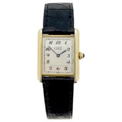 Cartier Must Tank Vermeil 590005 Quartz Wristwatch