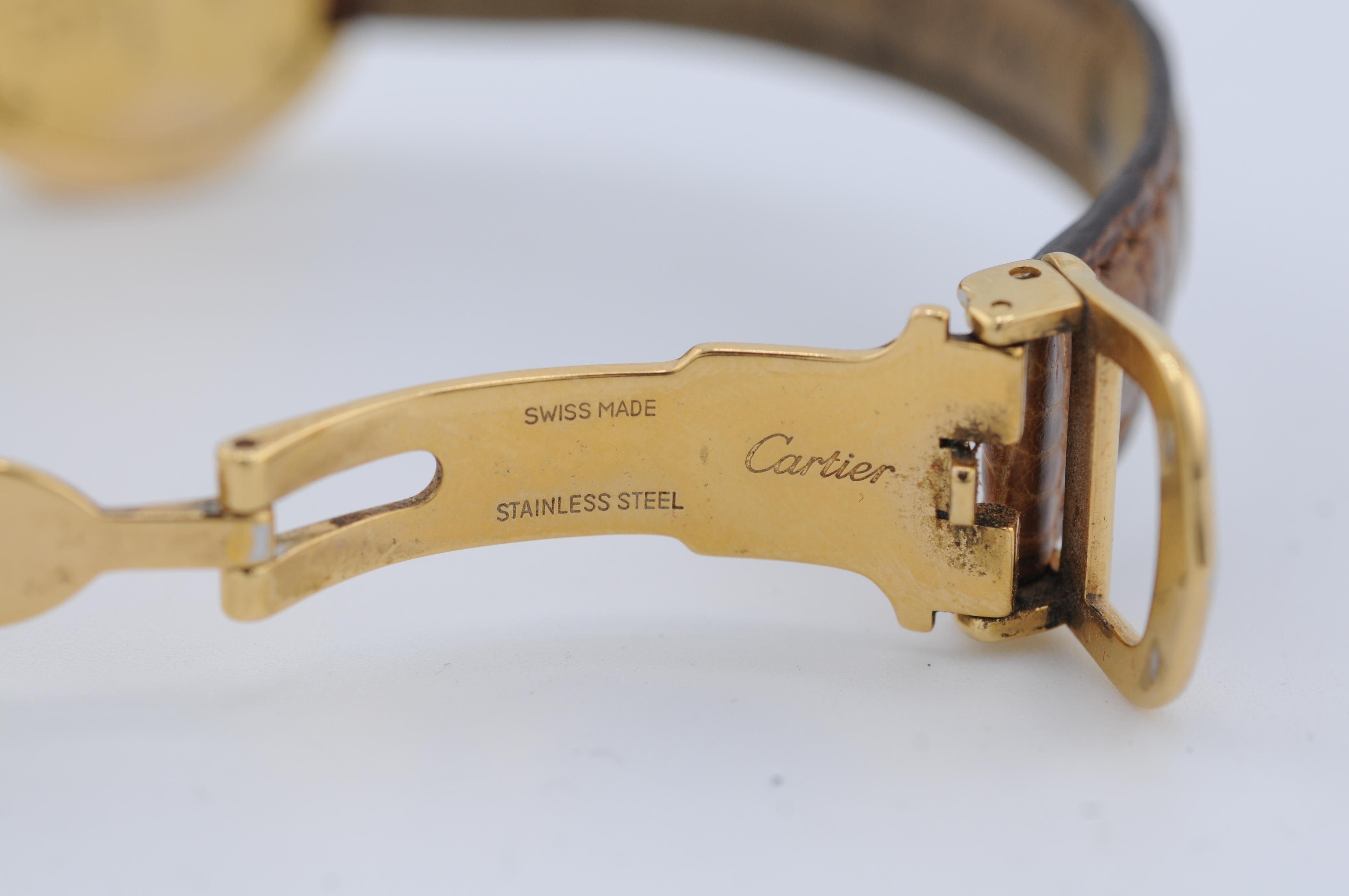 Cartier Must Trinity Vermeil 27mm Ref. 2735 Vintage en venta 5