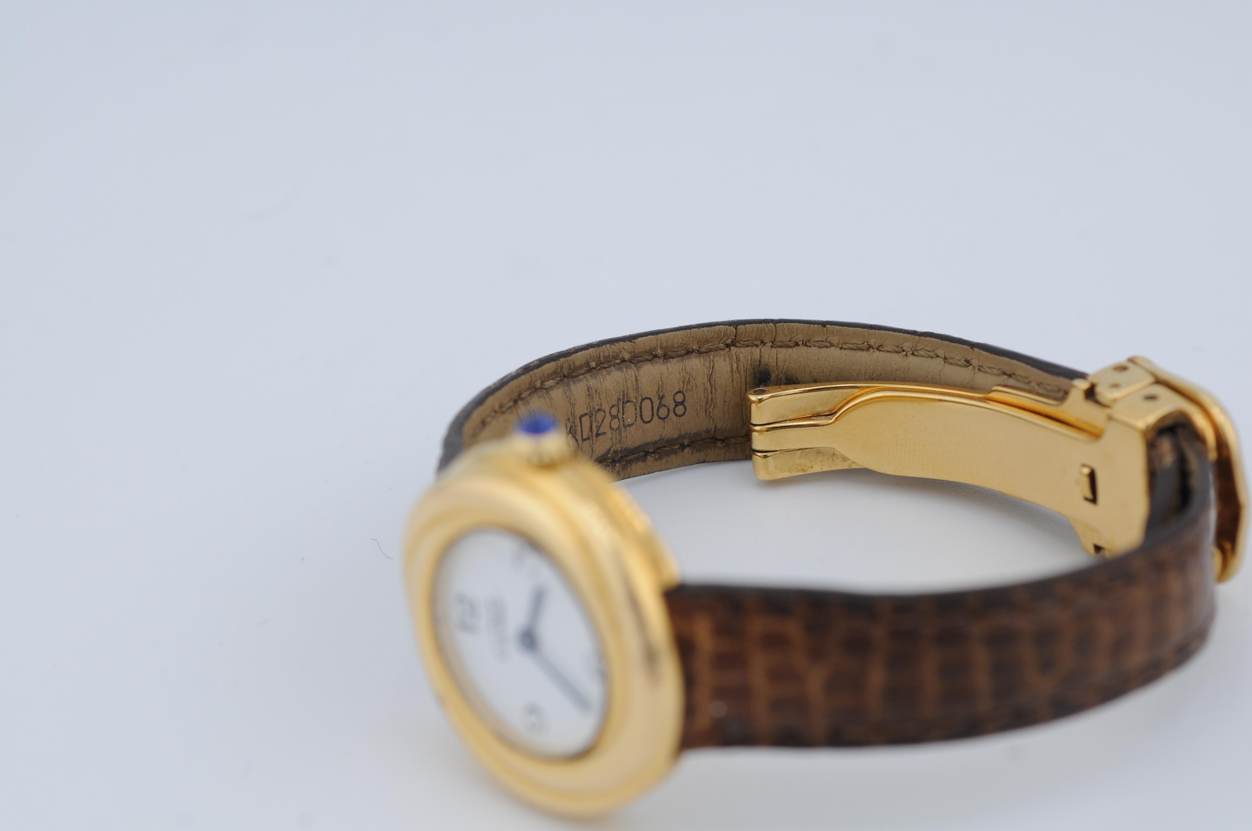 Femenino o masculino Cartier Must Trinity Vermeil 27mm Ref. 2735 Vintage en venta