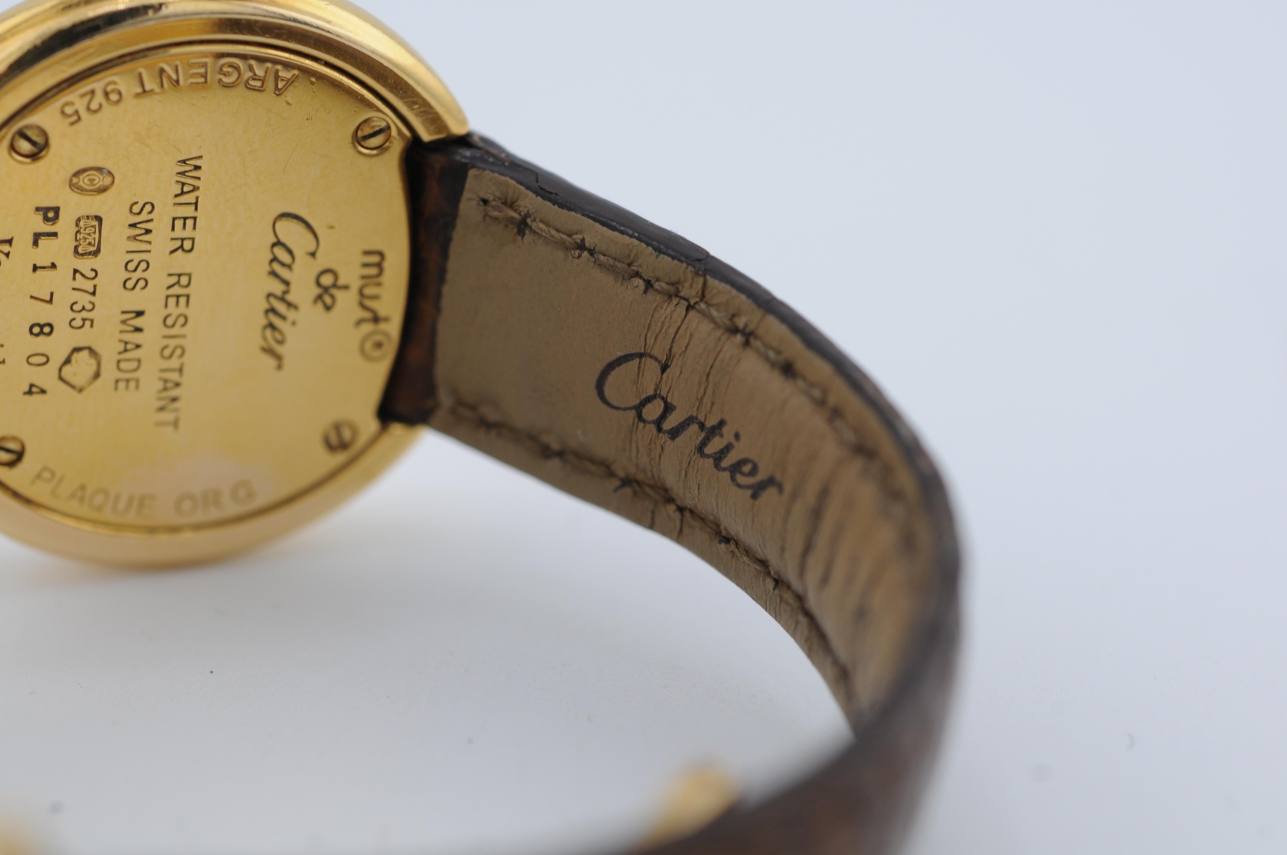 Cartier Must Trinity Vermeil 27mm Ref. 2735 Vintage en venta 4