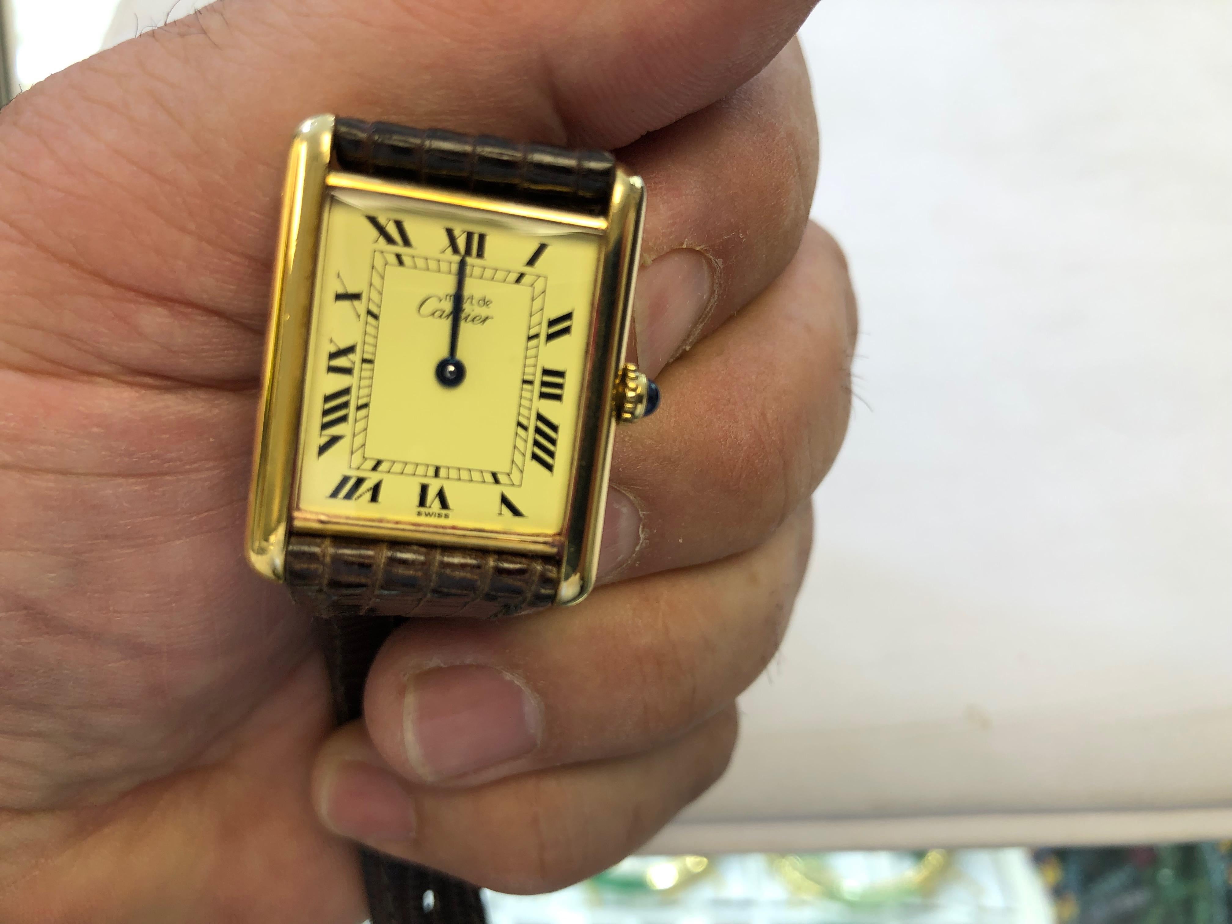 Cartier Must Watch Paris Vermeil  4