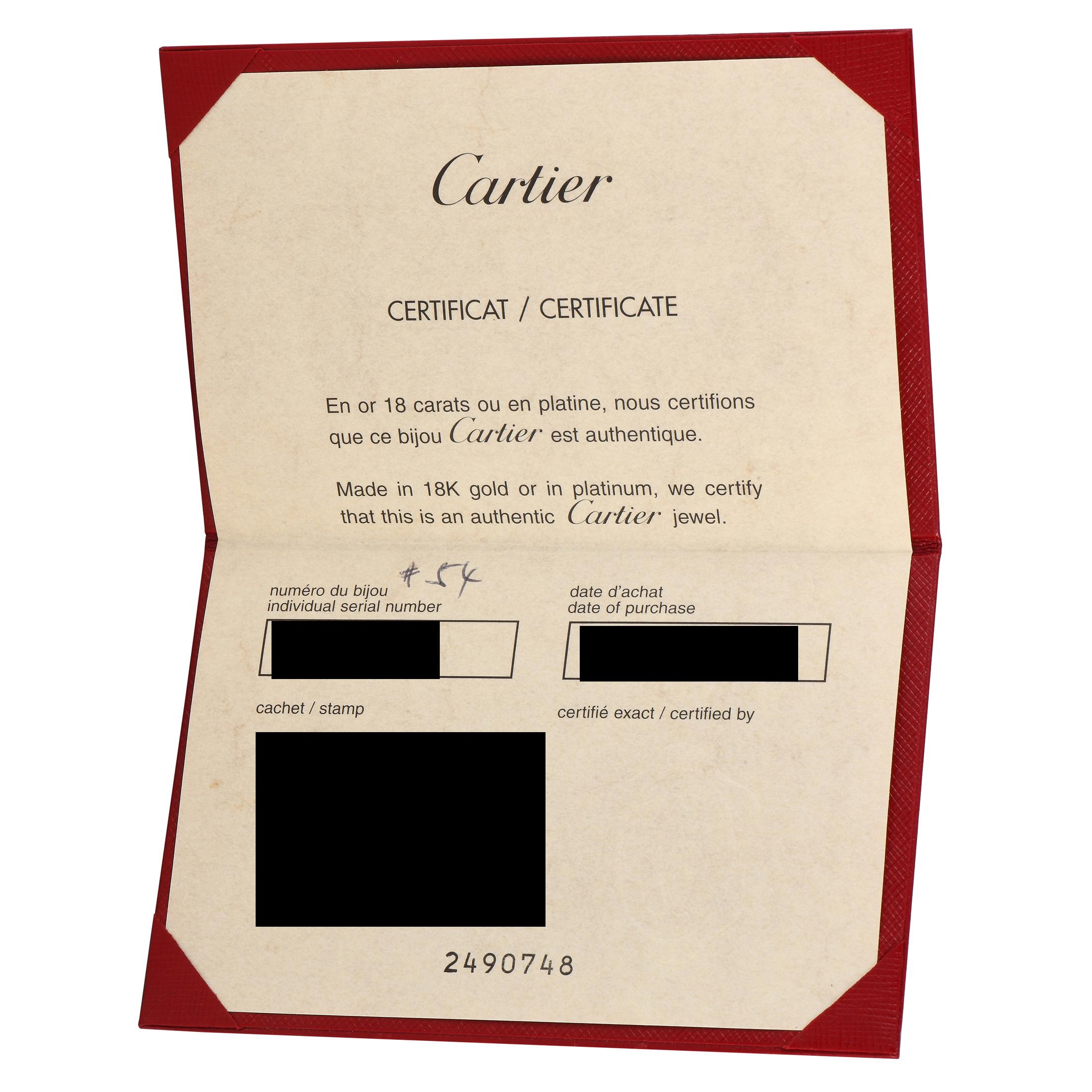 Cartier Myst Ring aus 18 Karat Weißgold mit 1,0 Karat Diamant und Bergkristall Damen