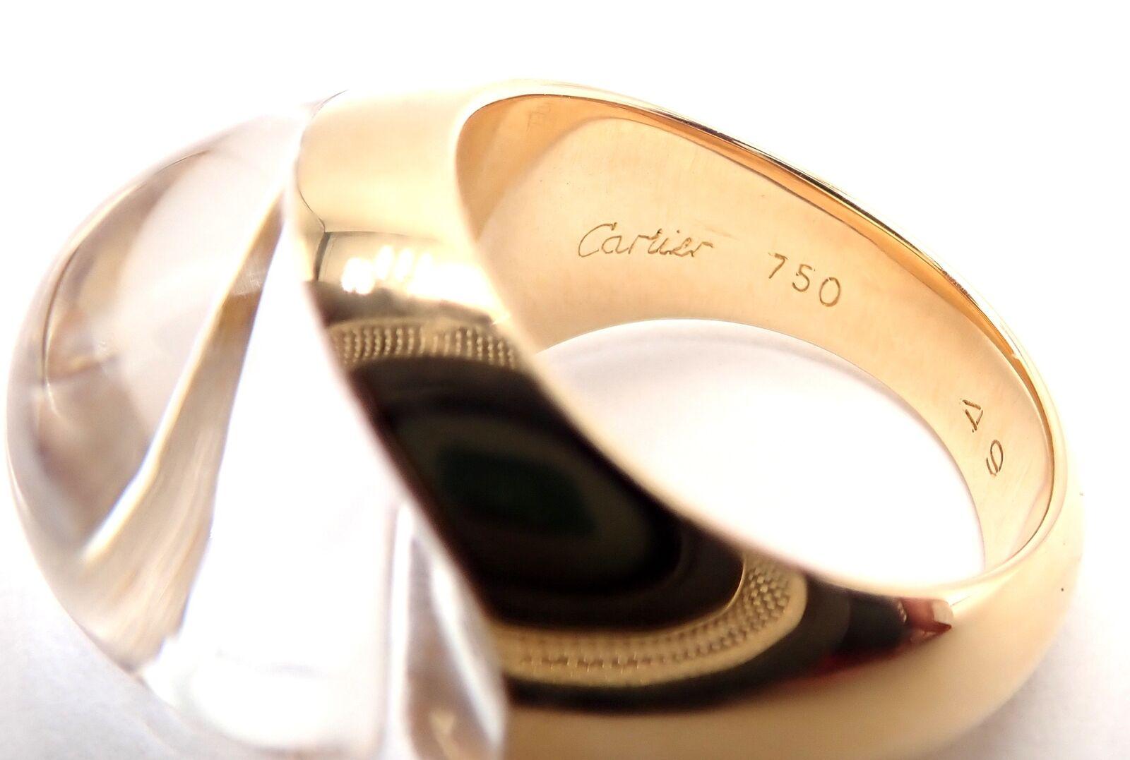 Cartier Myst de Cartier Diamant Bergkristall Dome Gelbgold Ring im Angebot 2