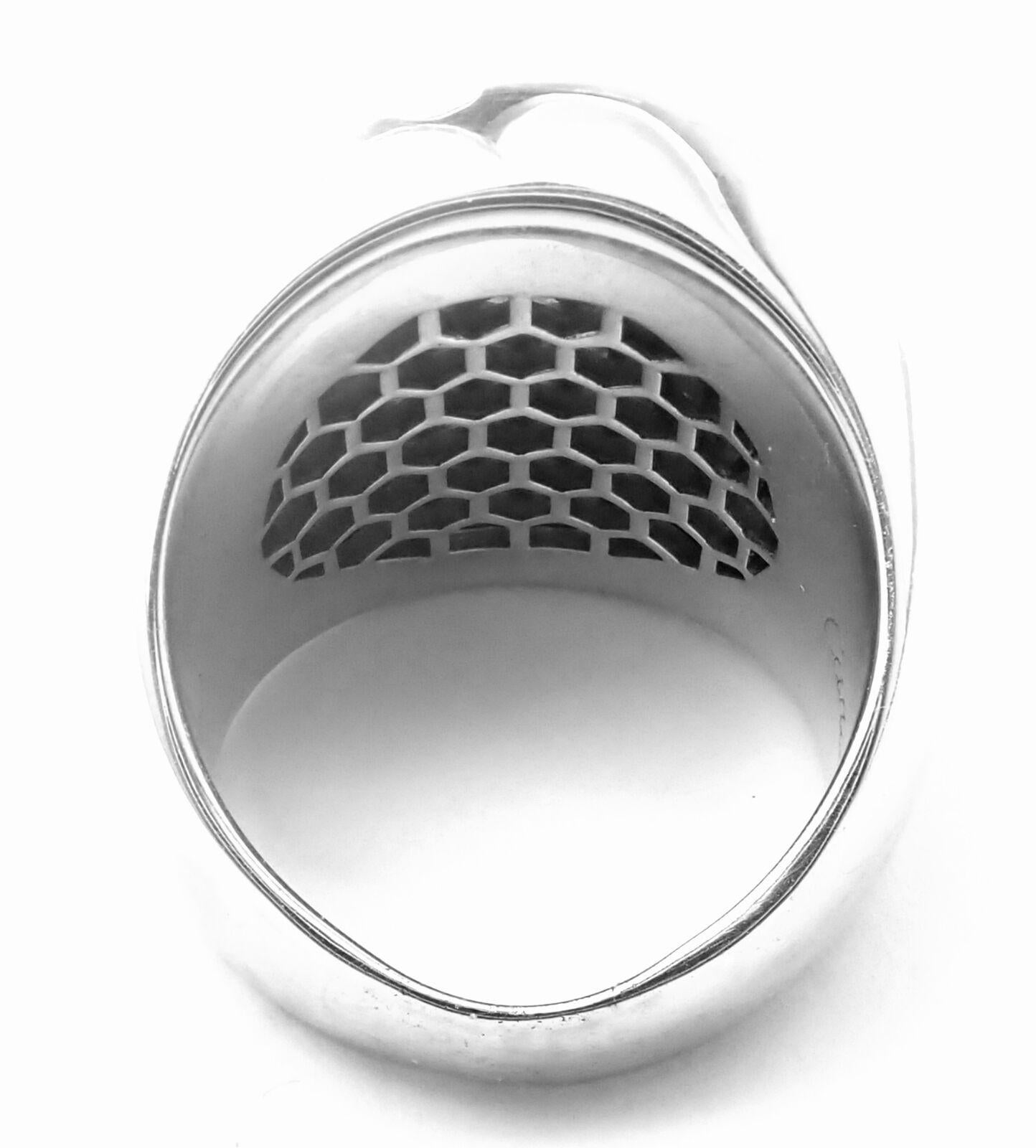 Cartier Myst De Cartier Diamond Rock Crystal Large Dome White Gold Ring For Sale 1